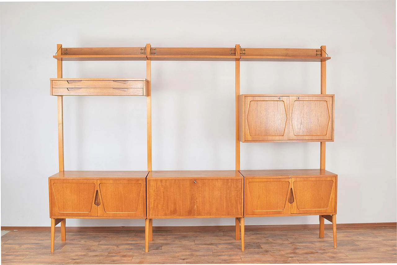 Teak bookcase by Kjell Riise for Rival Brodrene Jatogs, 1960s 1