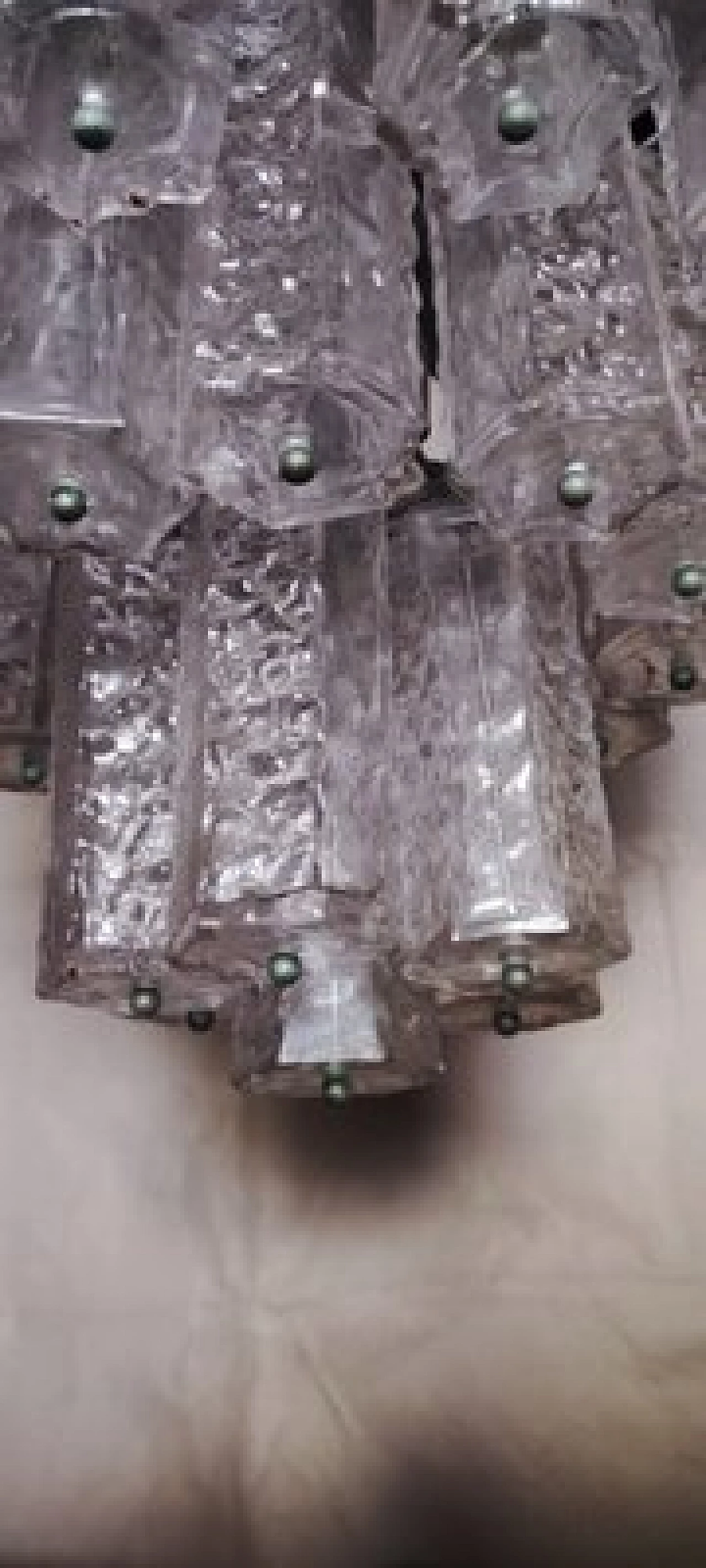 Faceted Murano glass chandelier, 1970s 7