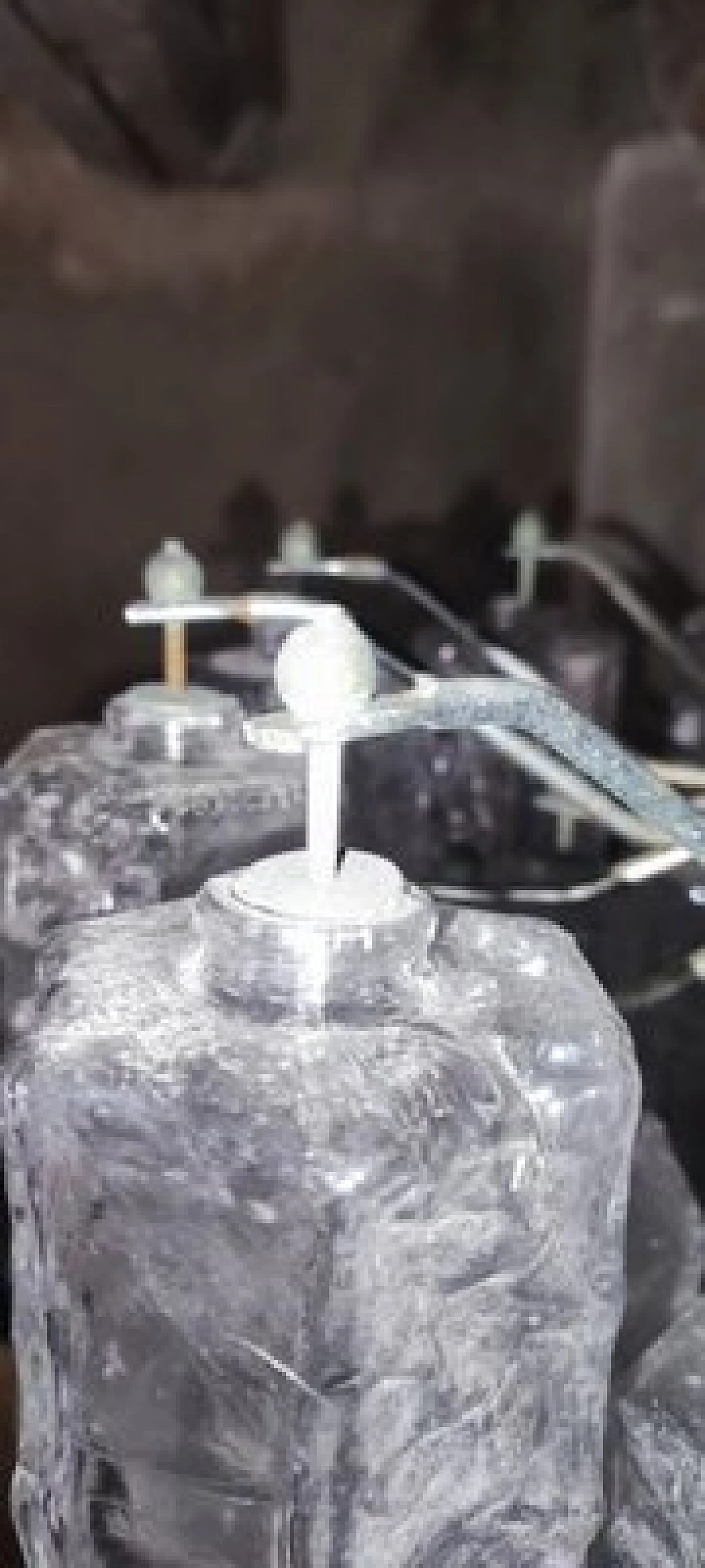 Faceted Murano glass chandelier, 1970s 8