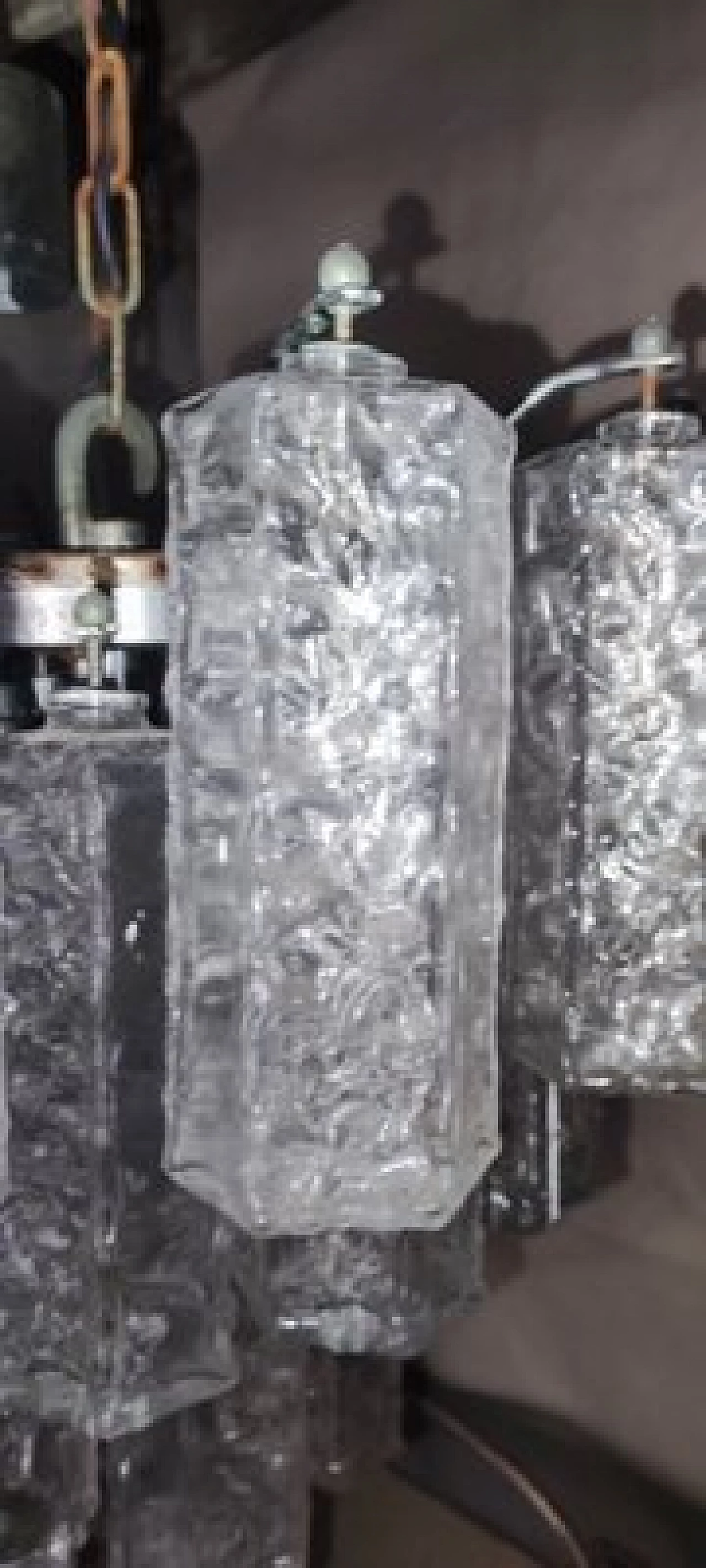 Faceted Murano glass chandelier, 1970s 10