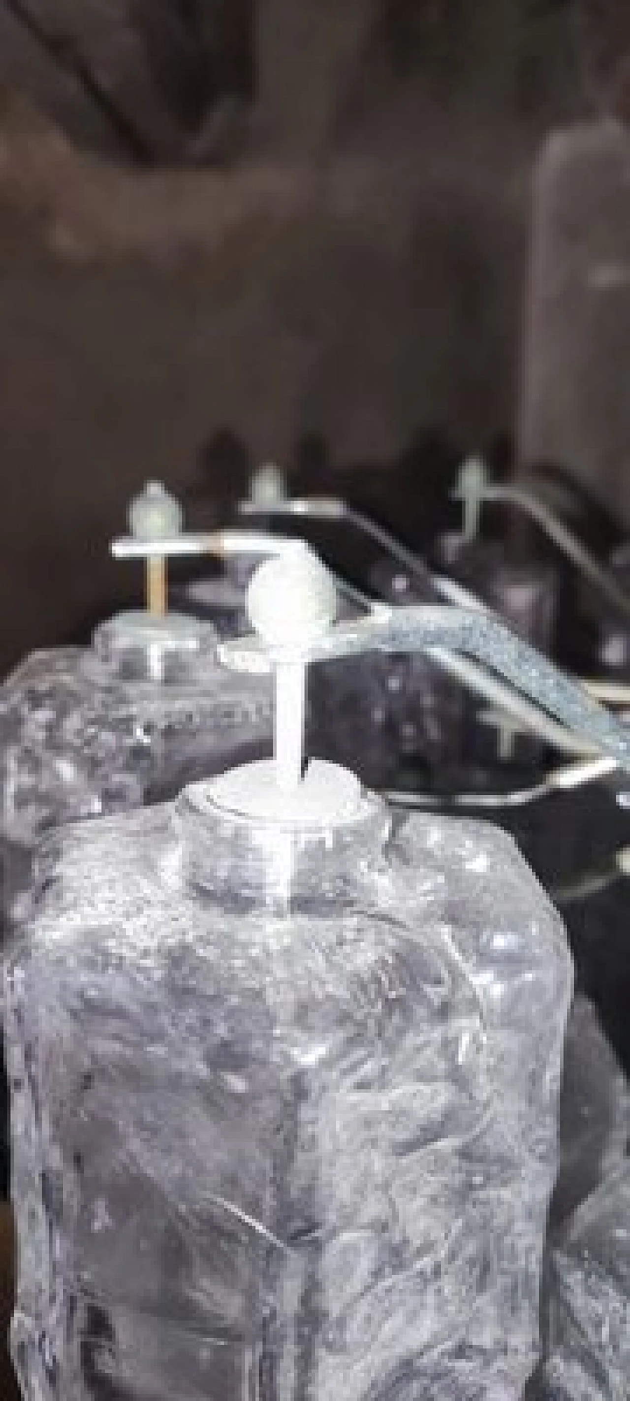 Faceted Murano glass chandelier, 1970s 16