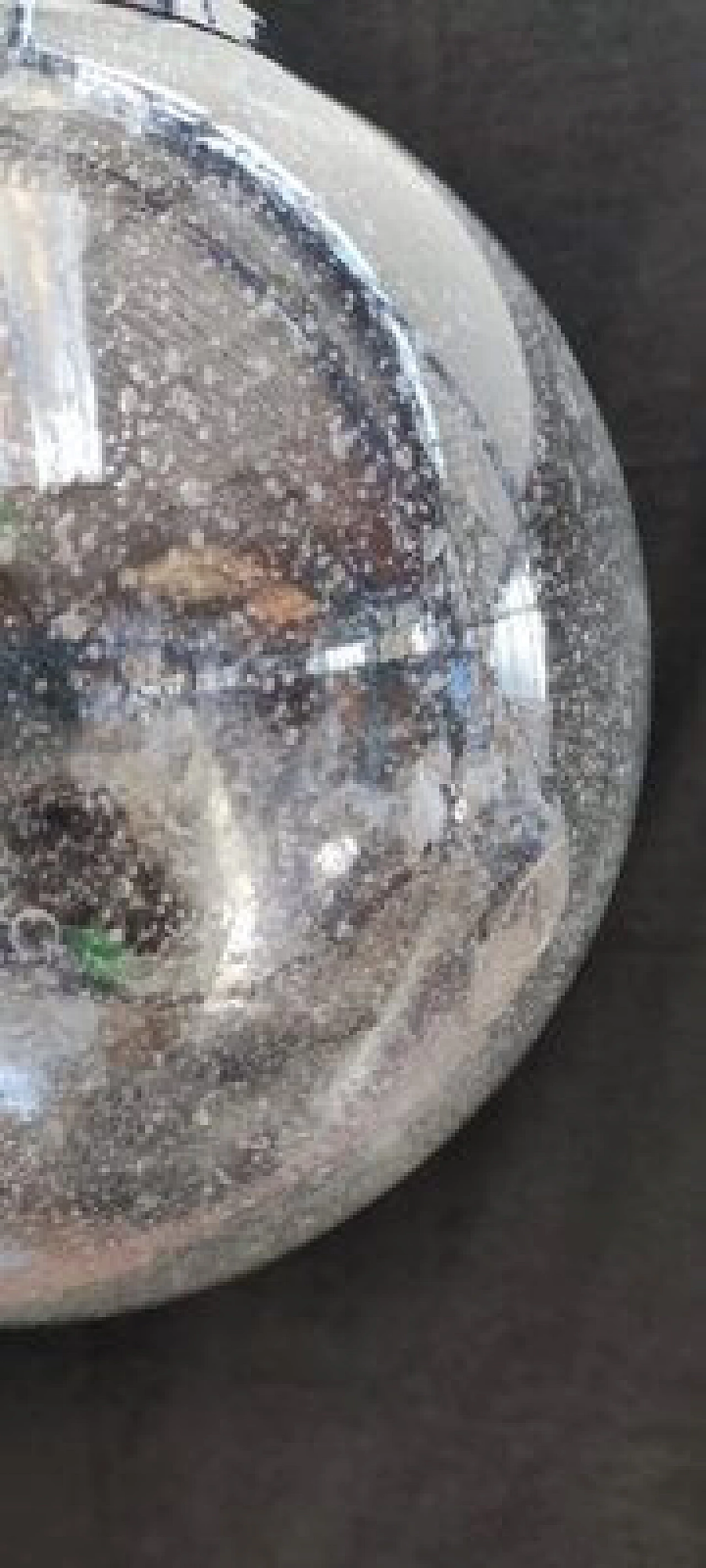 Round glass pendant lamp by Targetti Sankey, 1970s 7