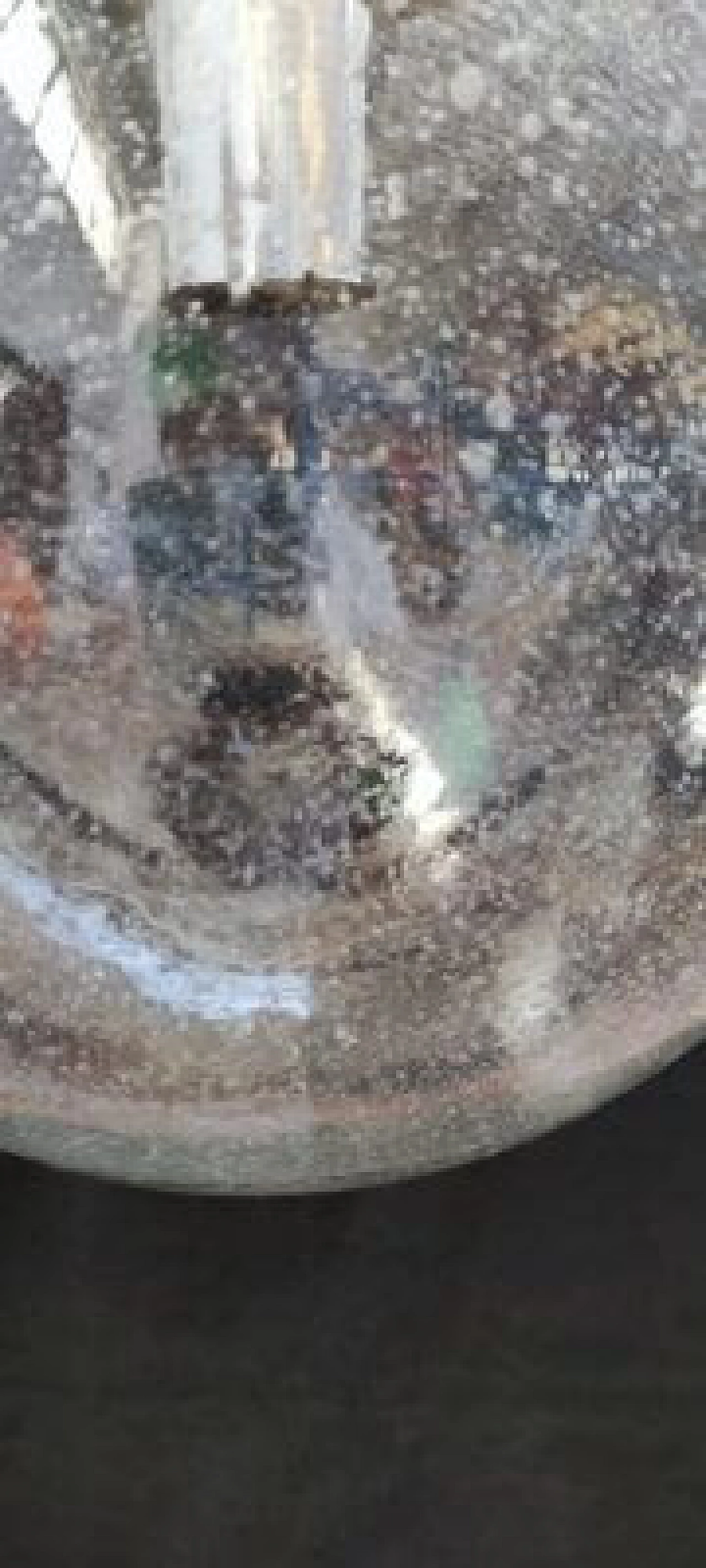 Round glass pendant lamp by Targetti Sankey, 1970s 8