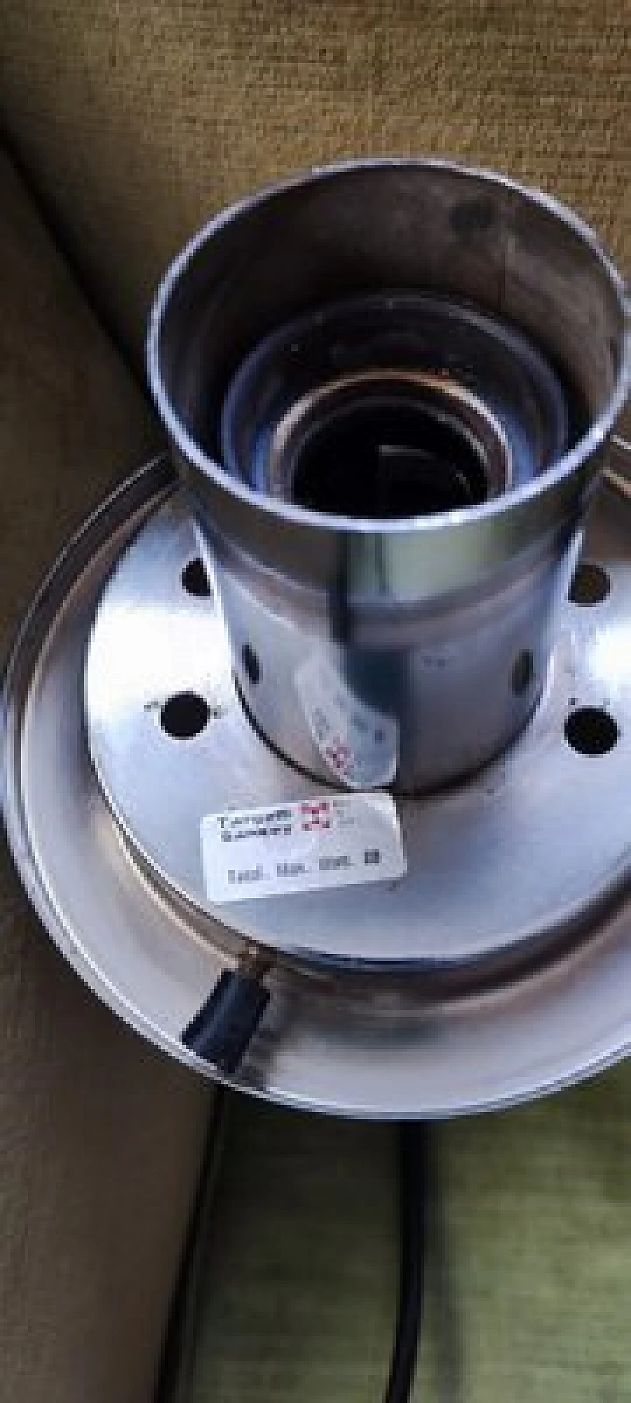 Round glass pendant lamp by Targetti Sankey, 1970s 14