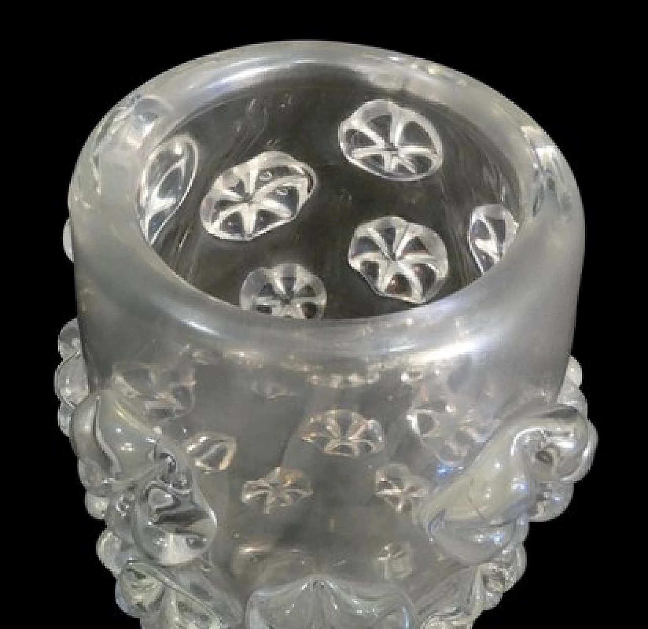 Murano glass vase with stars by Ercole Barovier, 1964 3