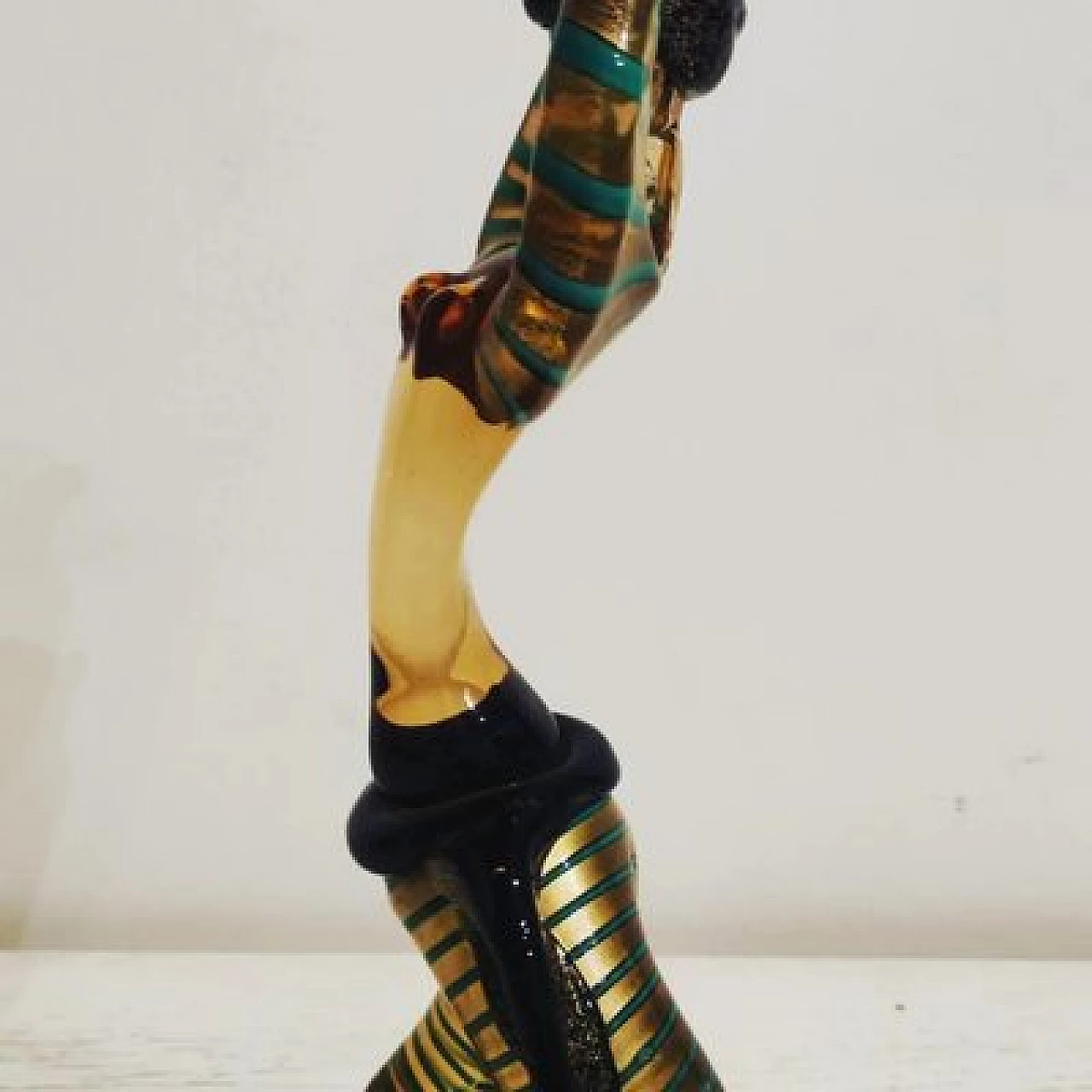 Odalisque candleholder in Murano glass, 1950s 3
