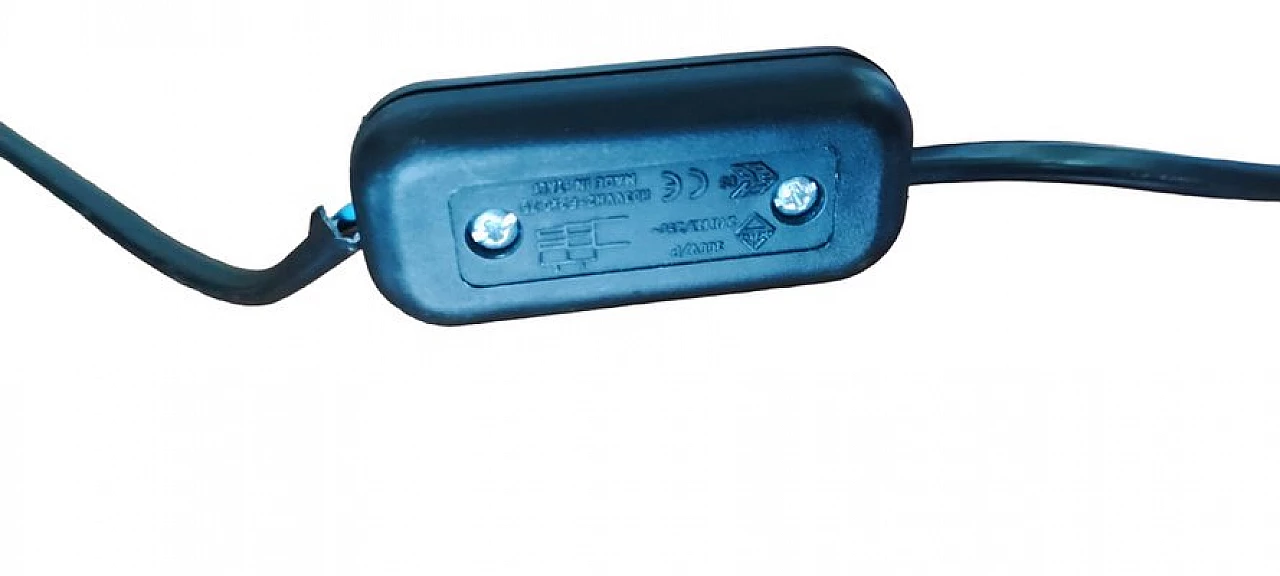 Wicker spherical table lamp on metal frame, 1980s 9