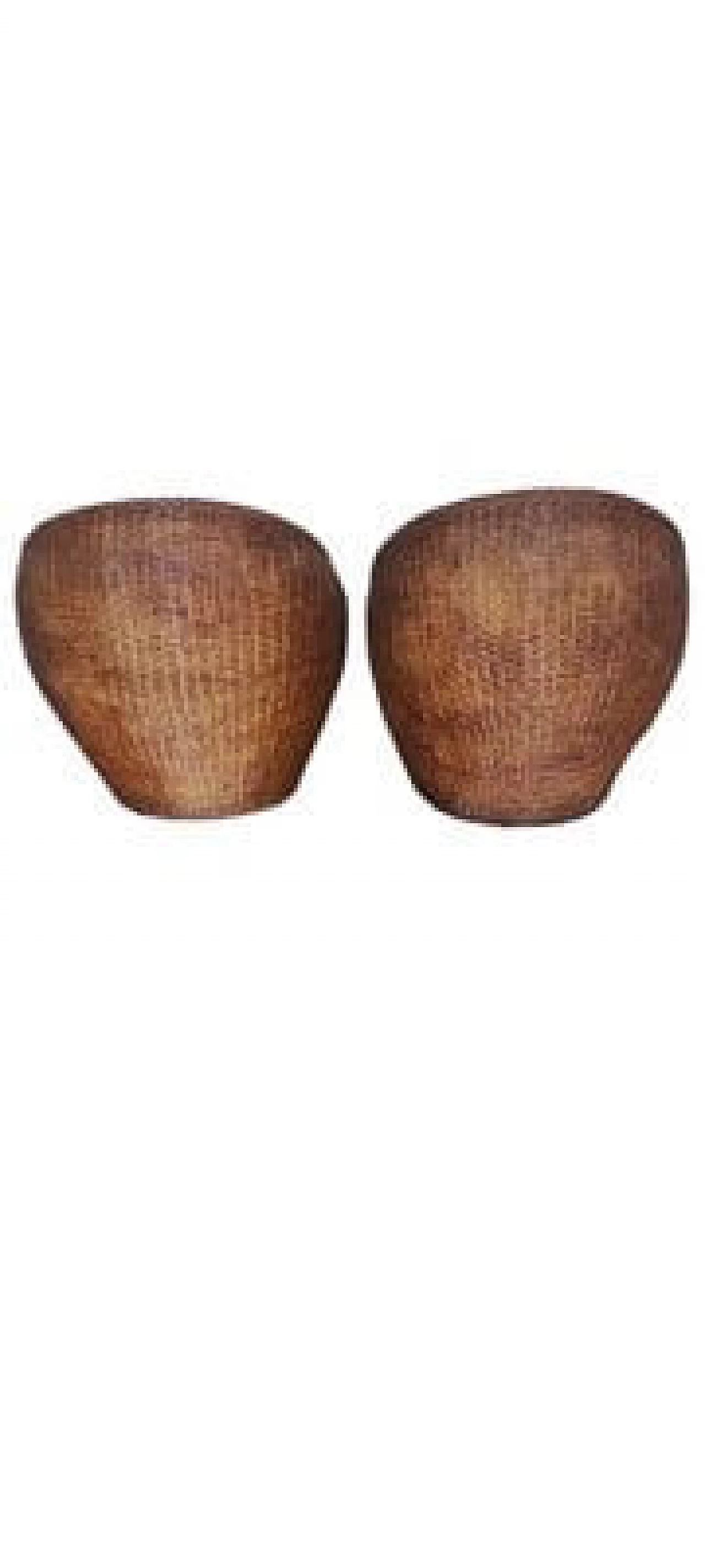 Pair of rattan chairs and coffee table, 1950s 3