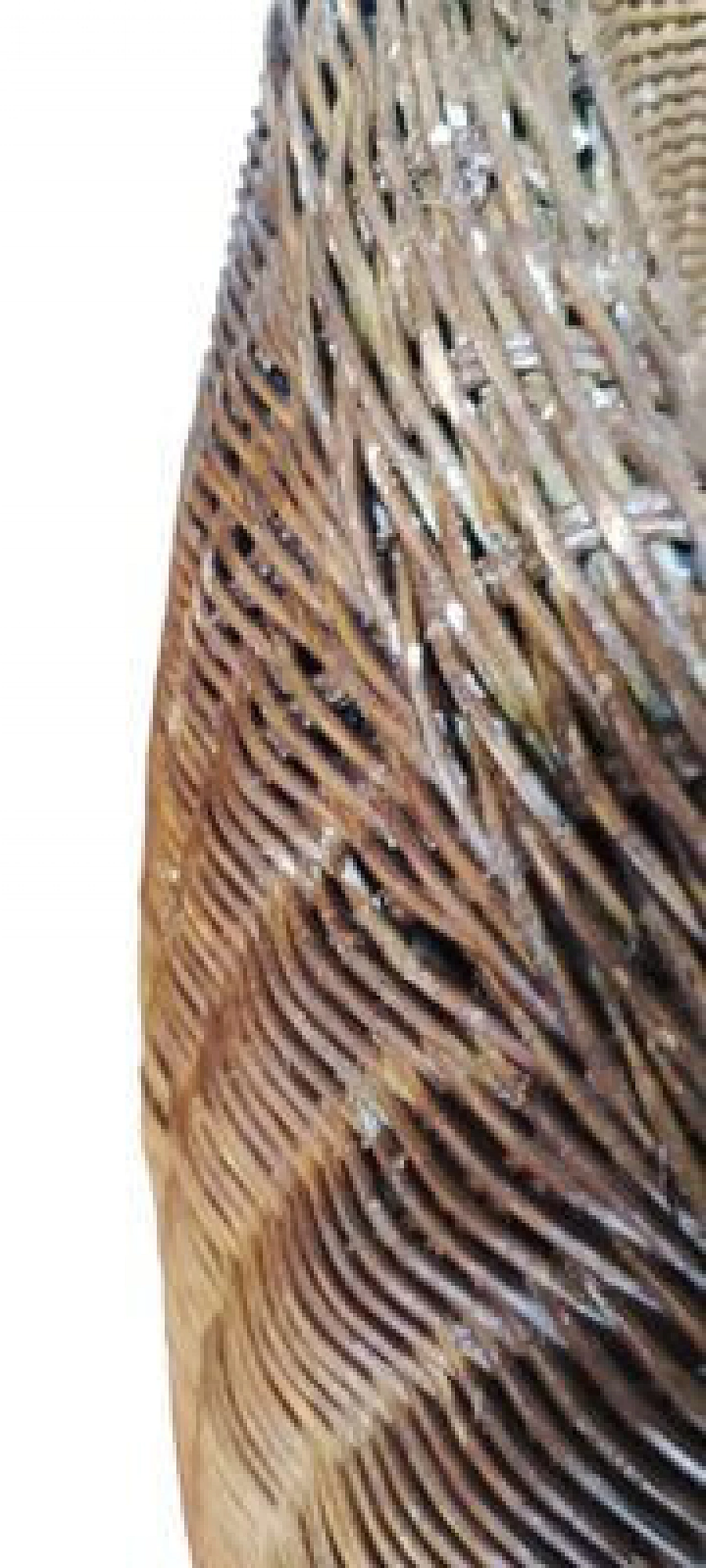 Pair of rattan chairs and coffee table, 1950s 11