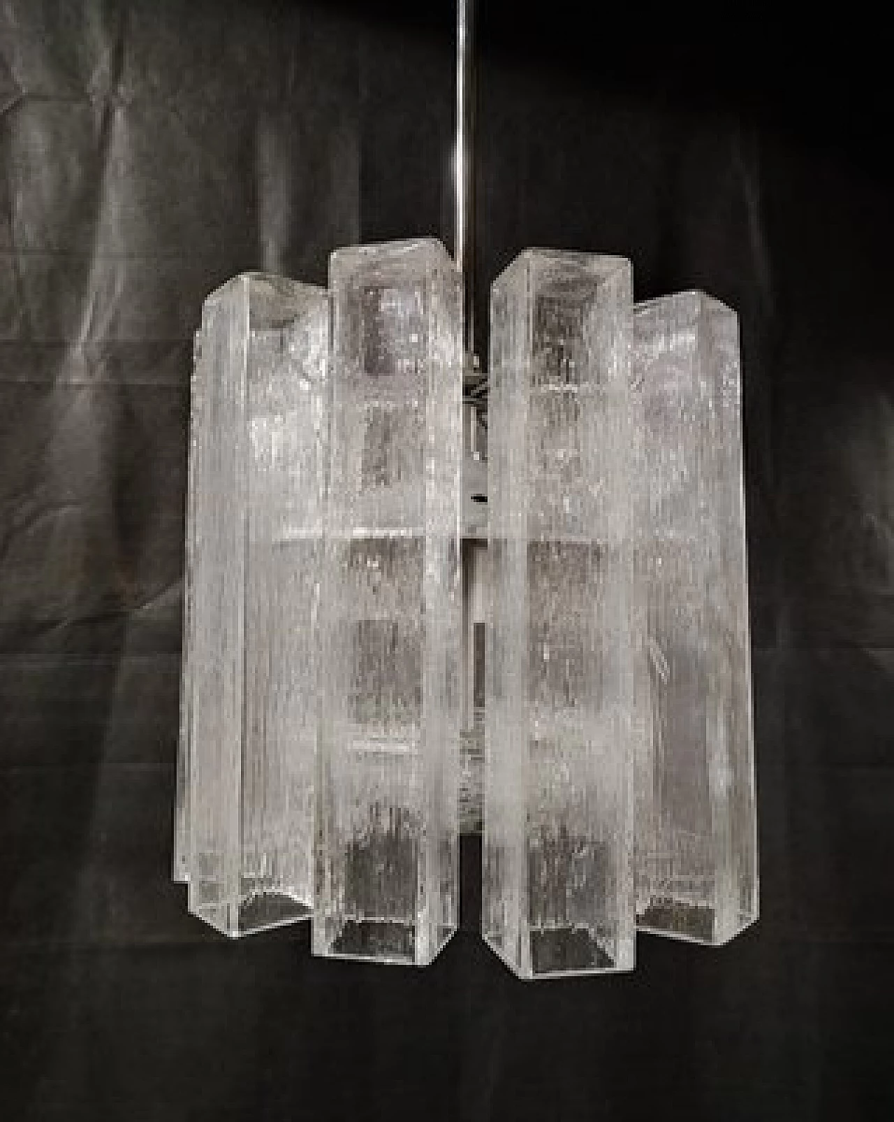 Murano glass chandelier attributed to Doria Leuchten, 1980s 1