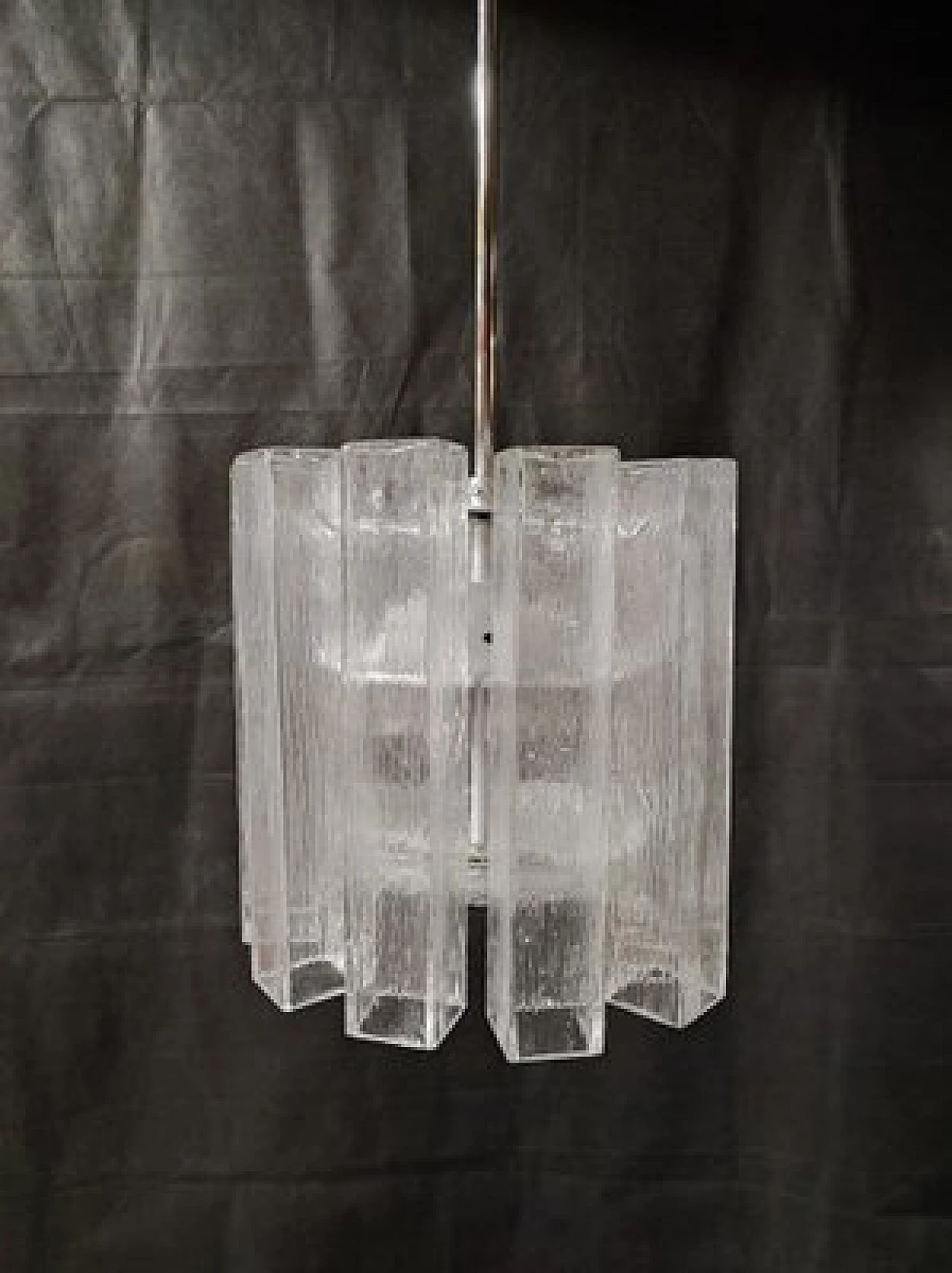 Murano glass chandelier attributed to Doria Leuchten, 1980s 3