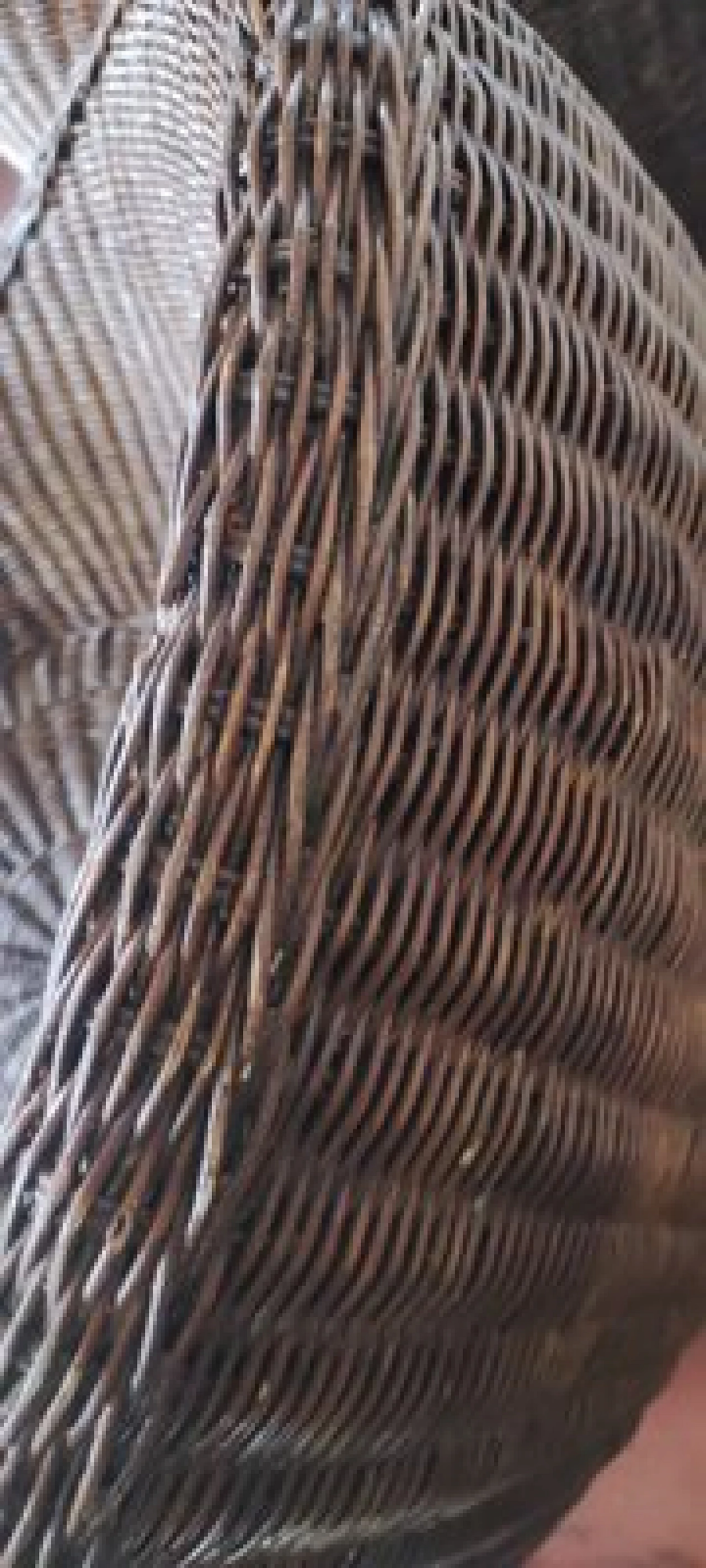 Pair of rattan chairs and coffee table, 1950s 13
