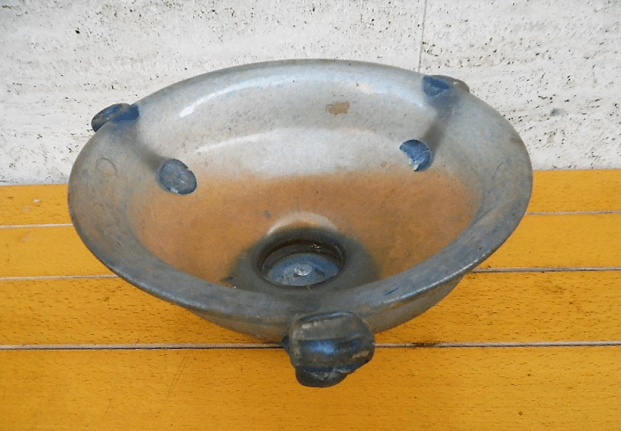 Centrotavola in vetro Scavo di Murano, anni '60 1