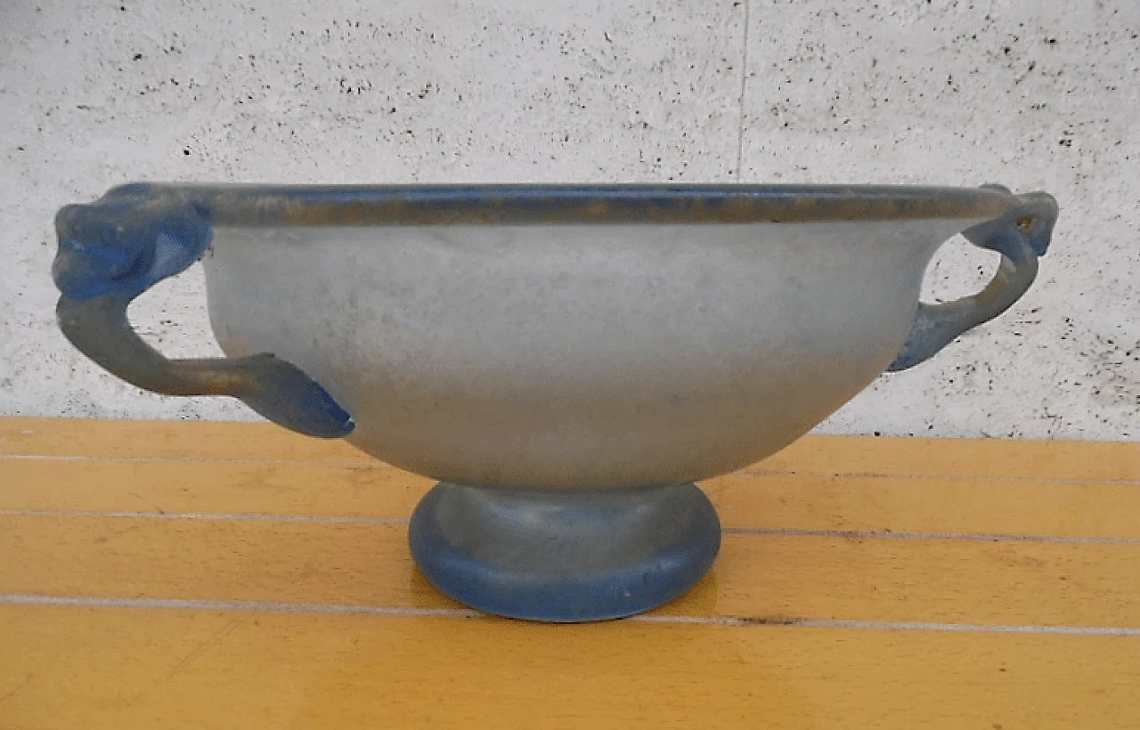 Centrotavola in vetro Scavo di Murano, anni '60 2