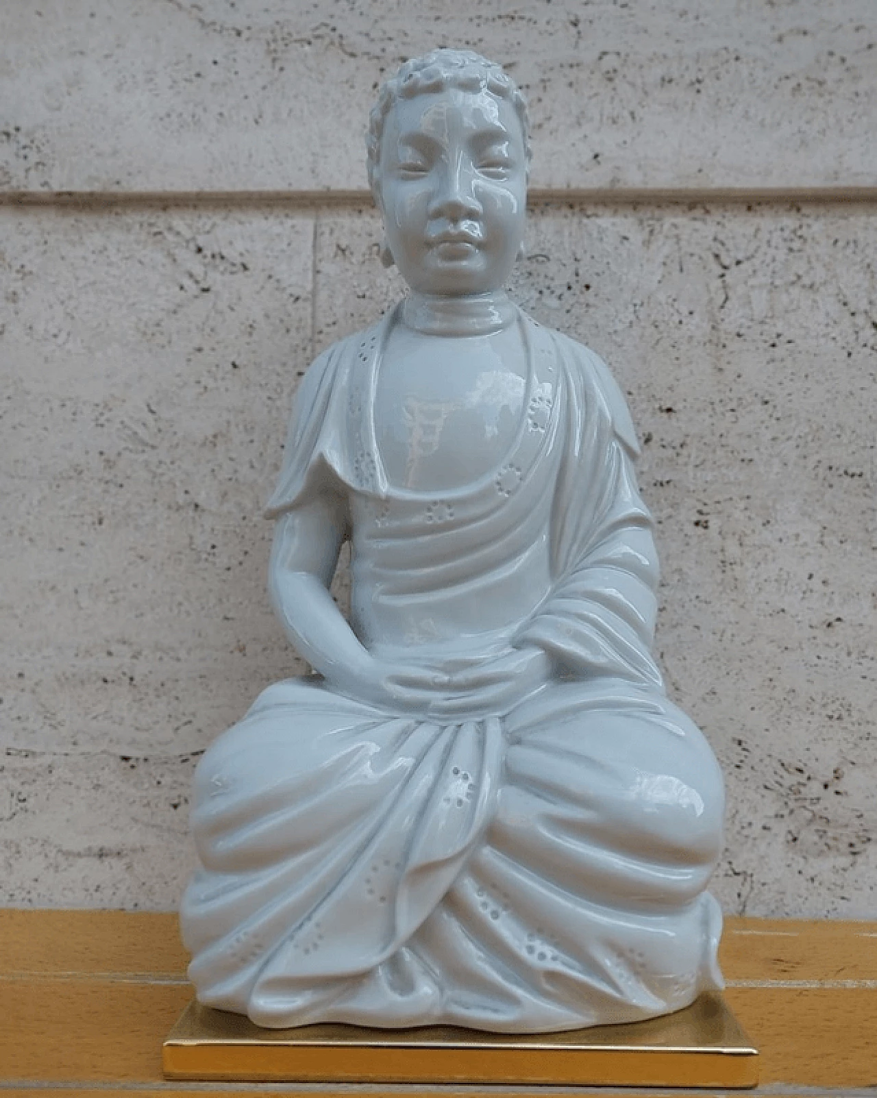 Porcelain Buddha sculpture by Società Porcellane Artistiche, 1970s 3
