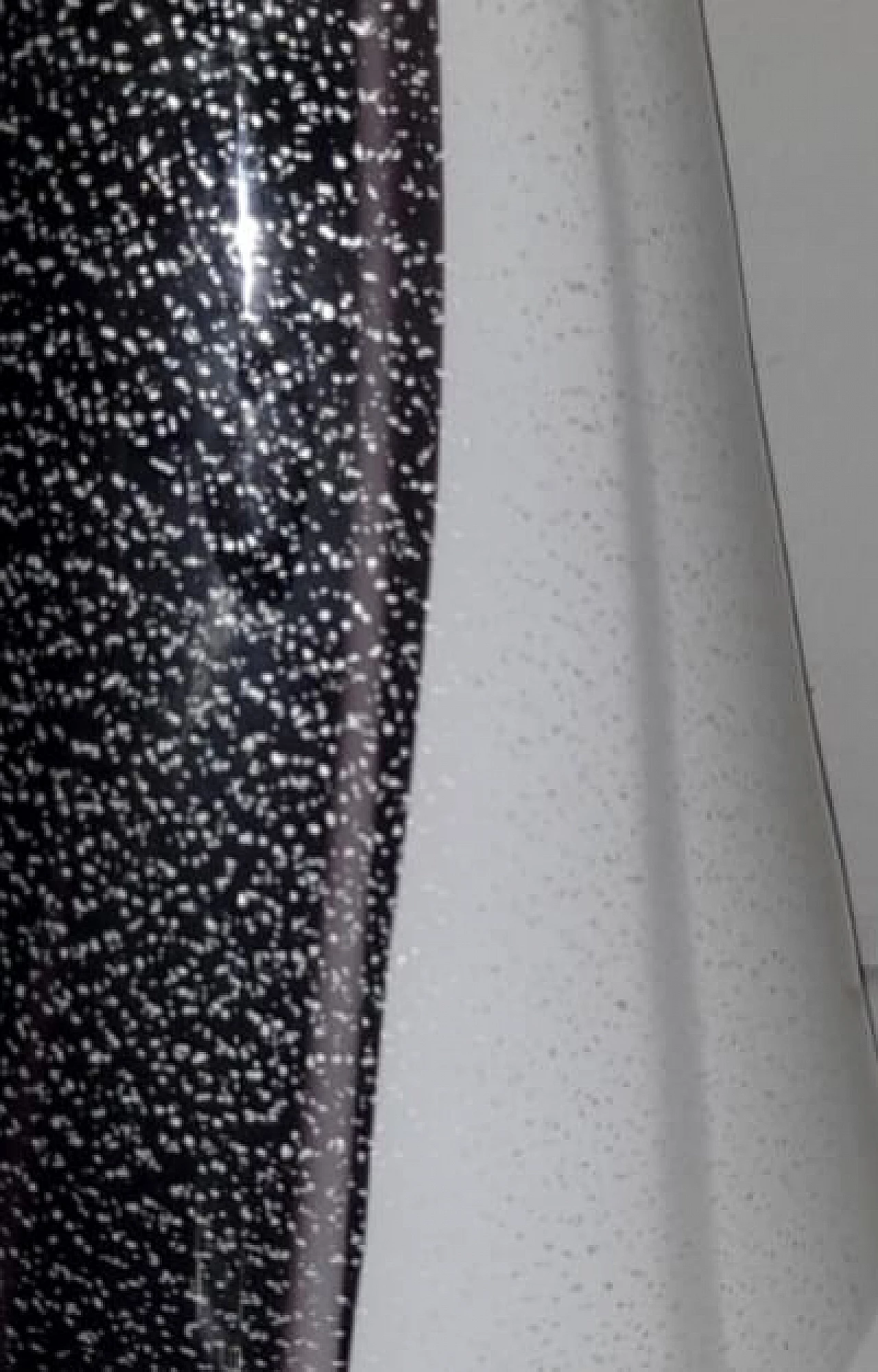 Black, white and silver Murano glass table lamp, 1980s 1