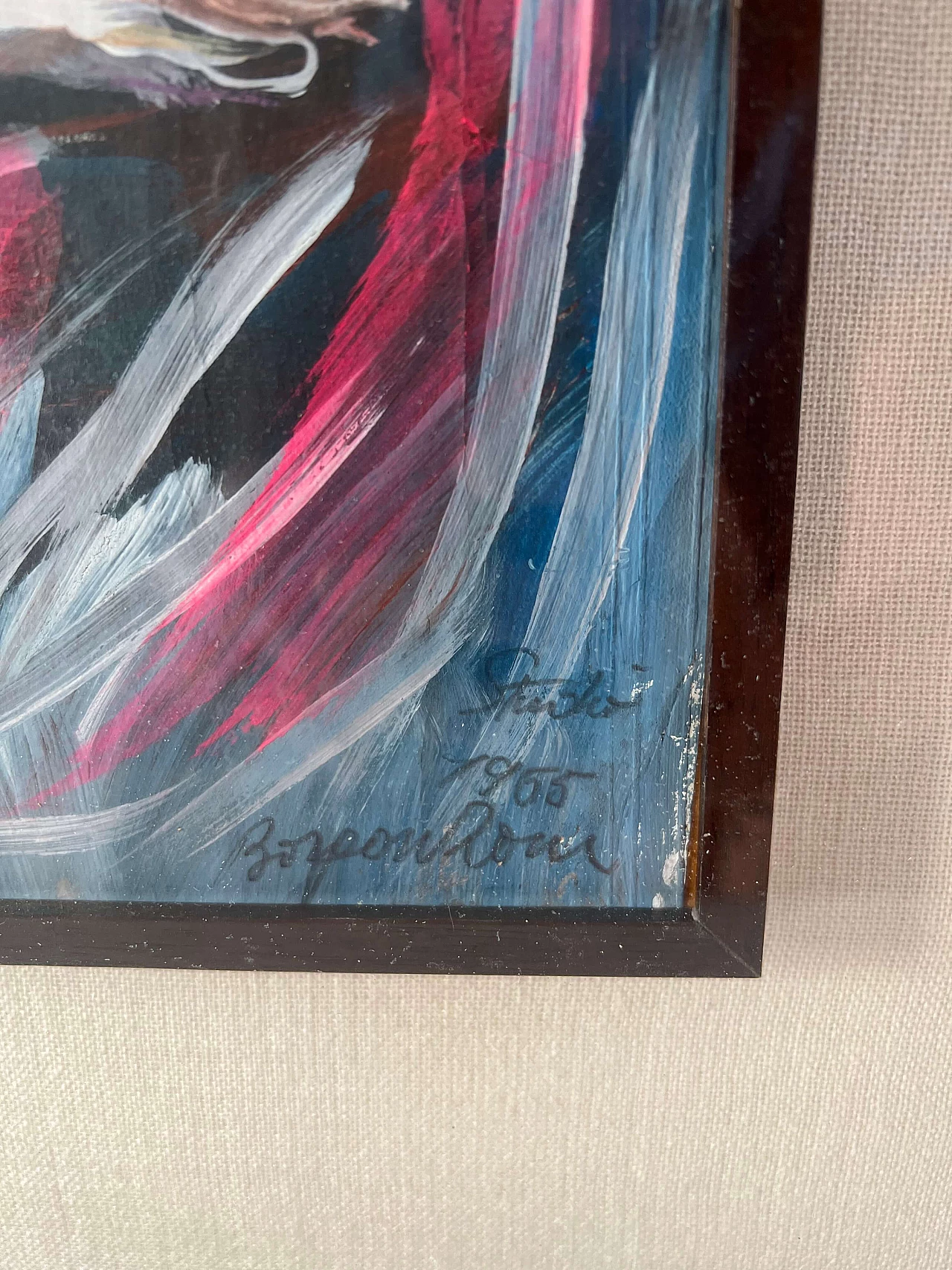 Aldo Borgonzoni, cardinale, dipinto a olio su tela, 1965 7