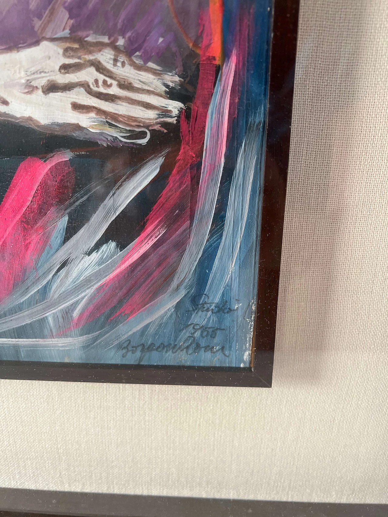 Aldo Borgonzoni, cardinale, dipinto a olio su tela, 1965 8