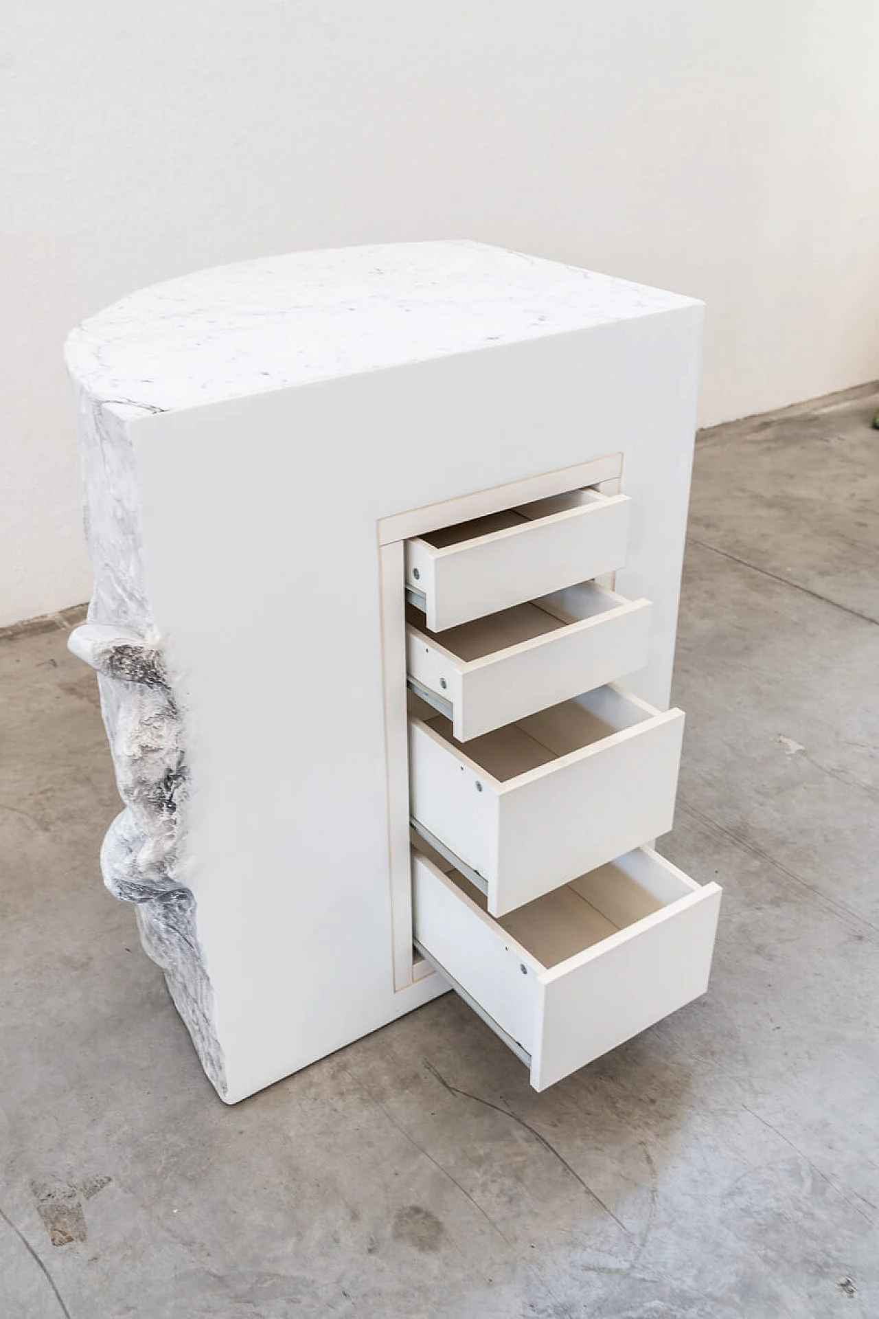 Carrara marble sculpture with drawers 19