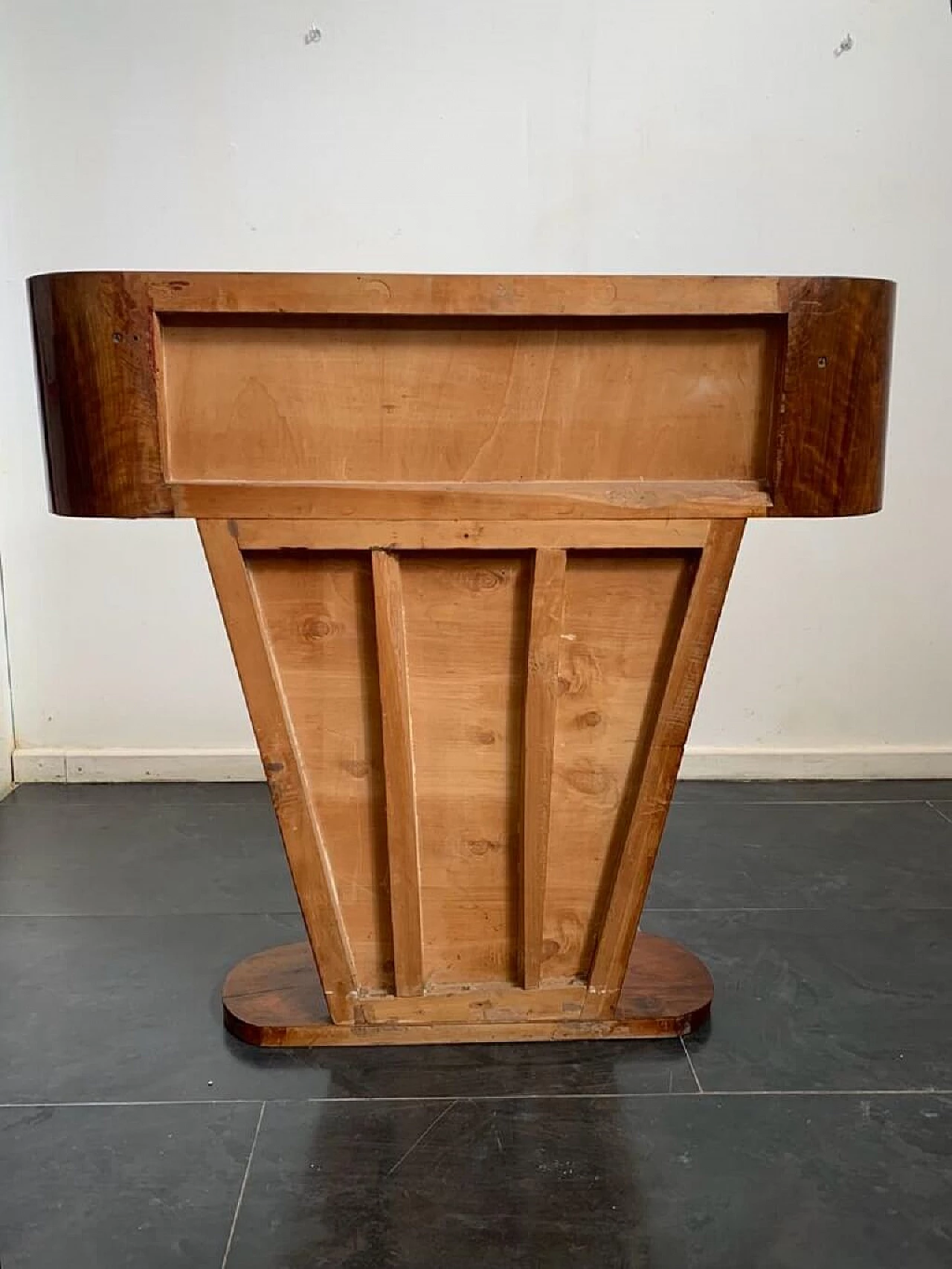 Art Deco maple, walnut and rosewood console, 1930s 7