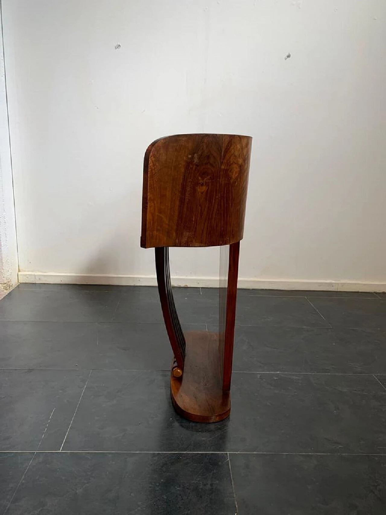 Art Deco maple, walnut and rosewood console, 1930s 8