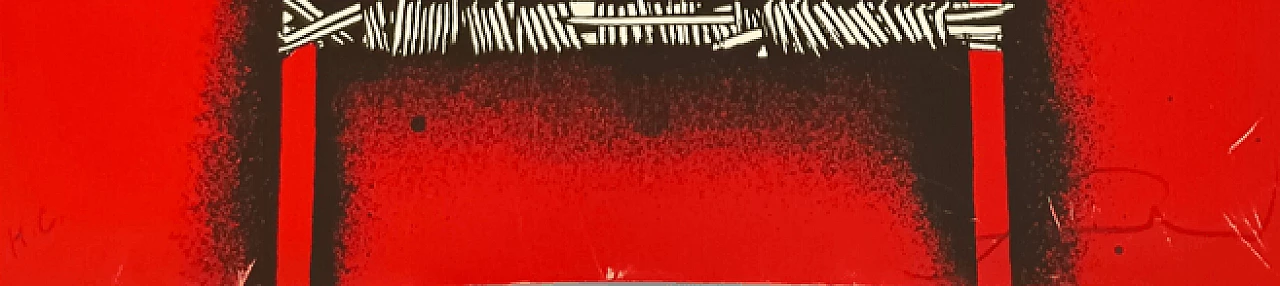 Emilio Scanavino, Trama e scale, litografia a colori 3