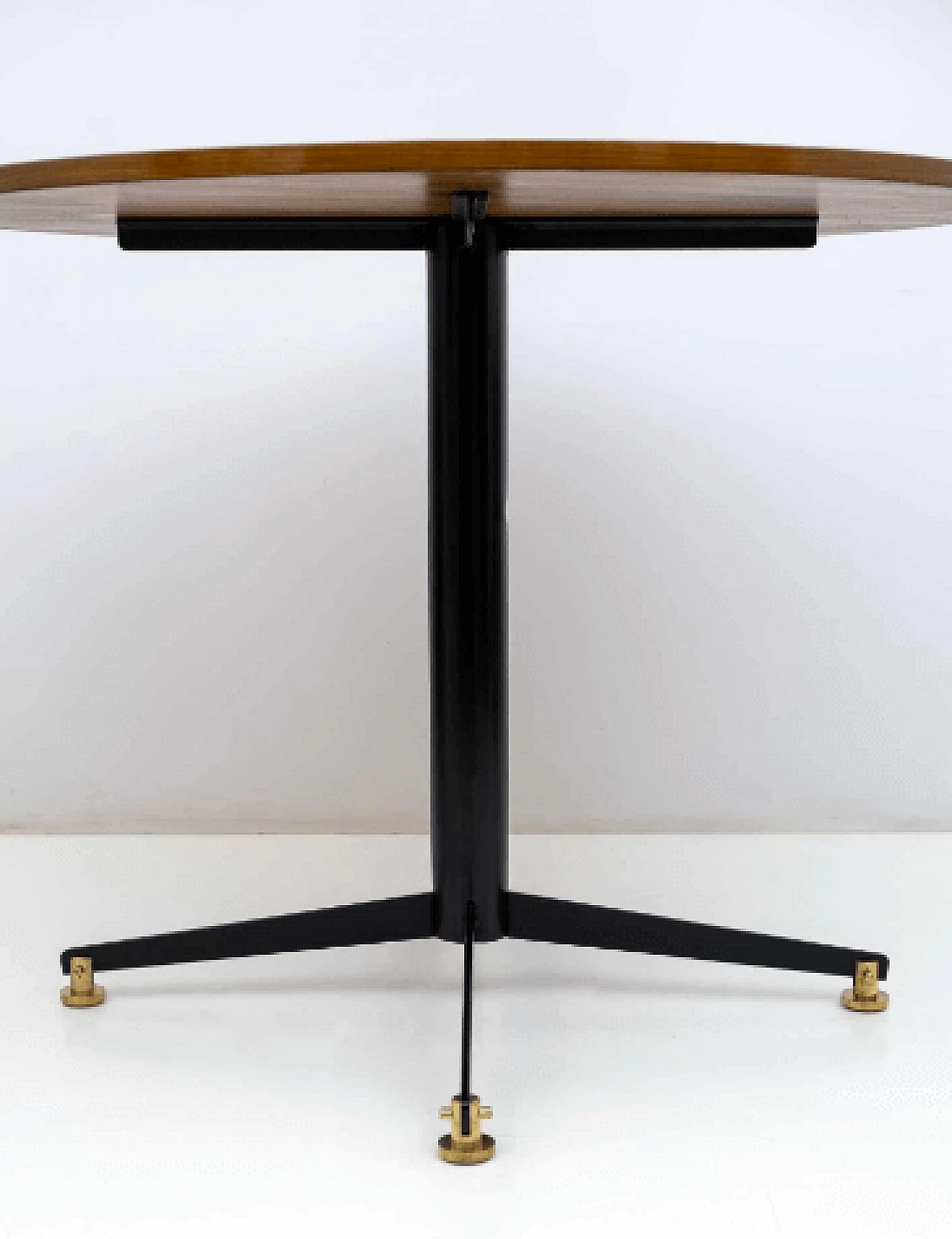 Metal and teak table by Vittorio Nobili for Fratelli Tagliabue, 1950s 6