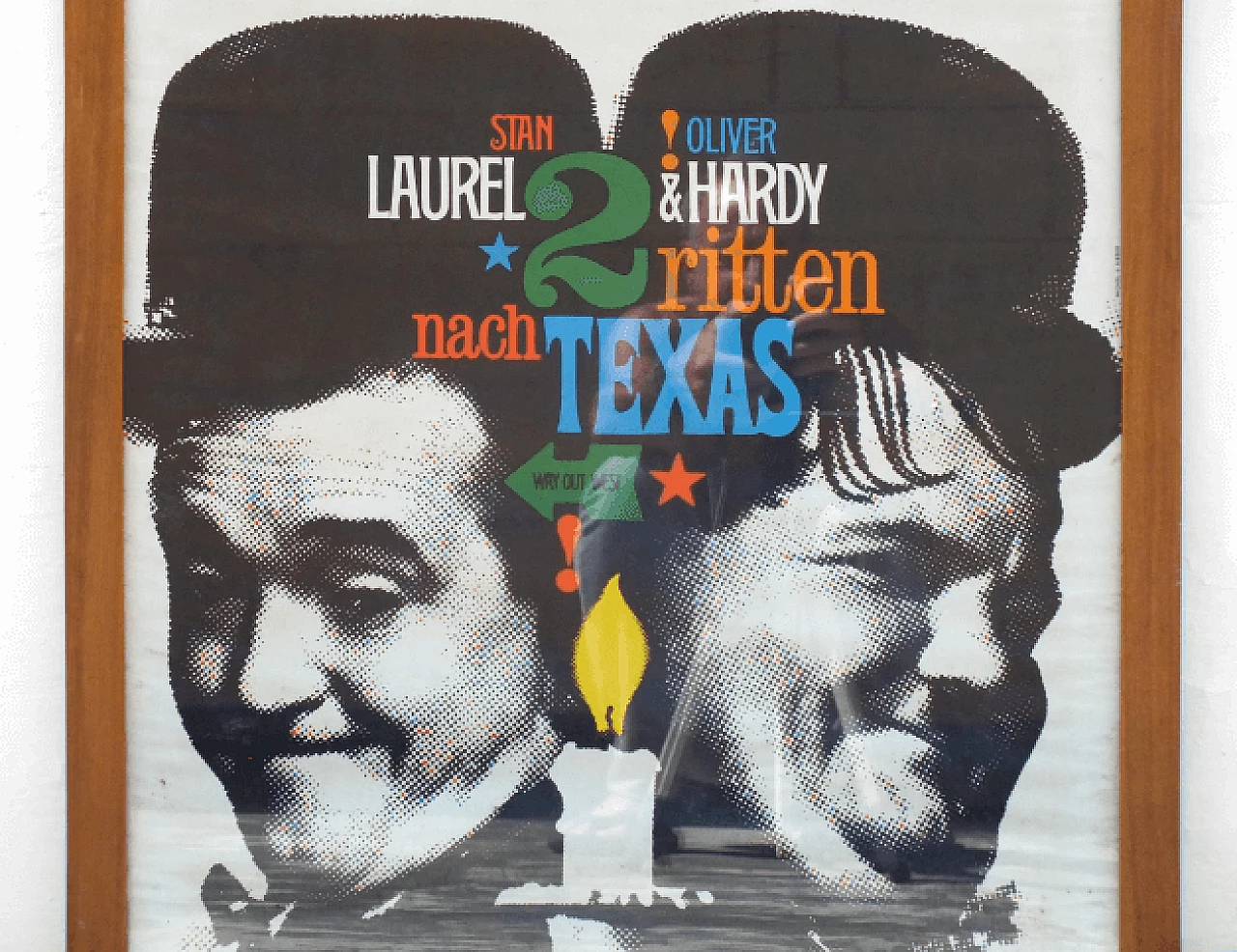 Manifesto cinematografico di Laurel & Hardy - Zwei ritten nach Texas, anni '60 2