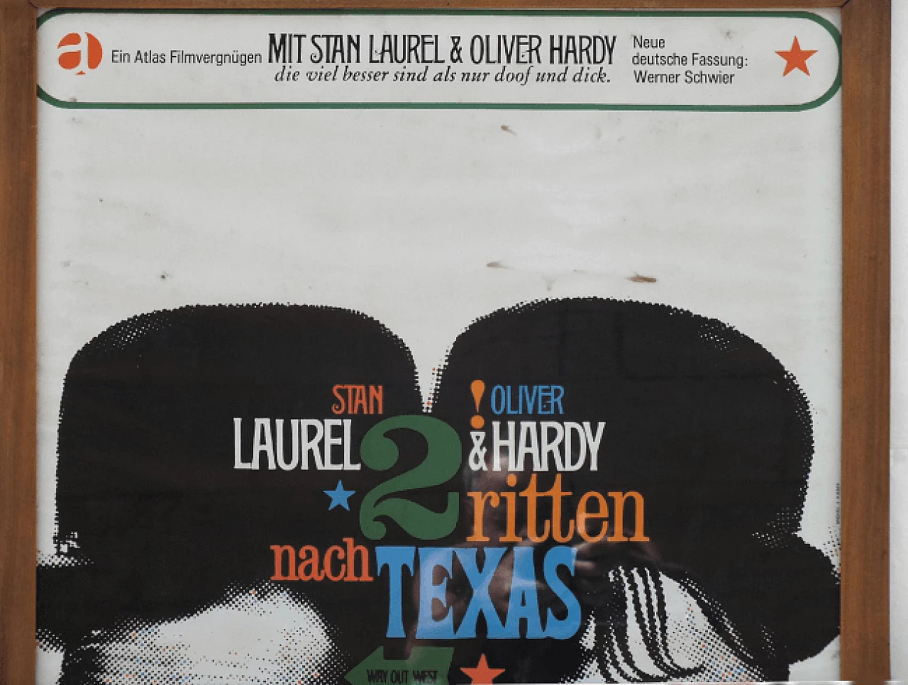 Laurel & Hardy - Zwei ritten nach Texas movie poster, 1960s 5