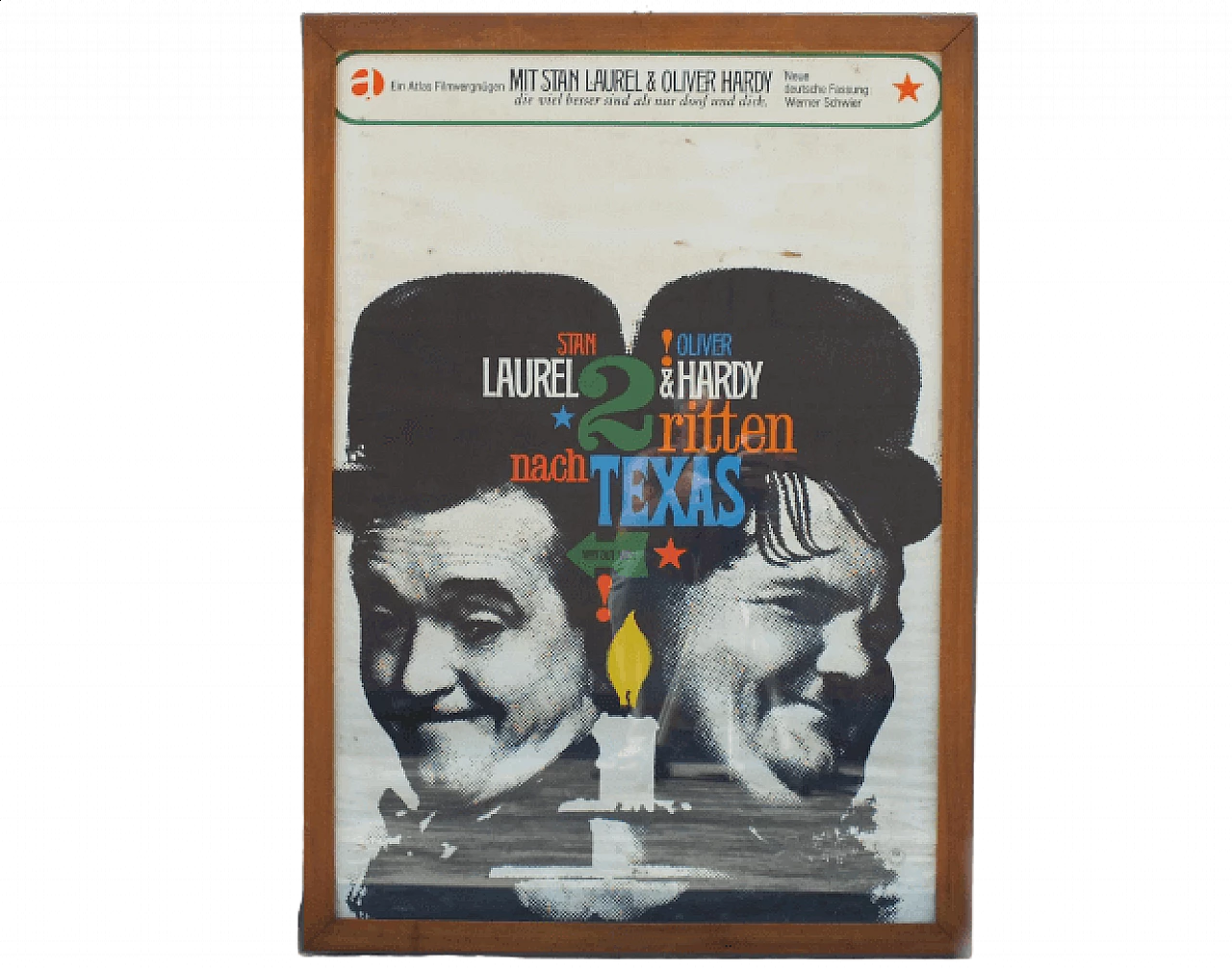 Manifesto cinematografico di Laurel & Hardy - Zwei ritten nach Texas, anni '60 10