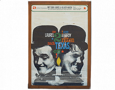 Laurel & Hardy - Zwei ritten nach Texas movie poster, 1960s