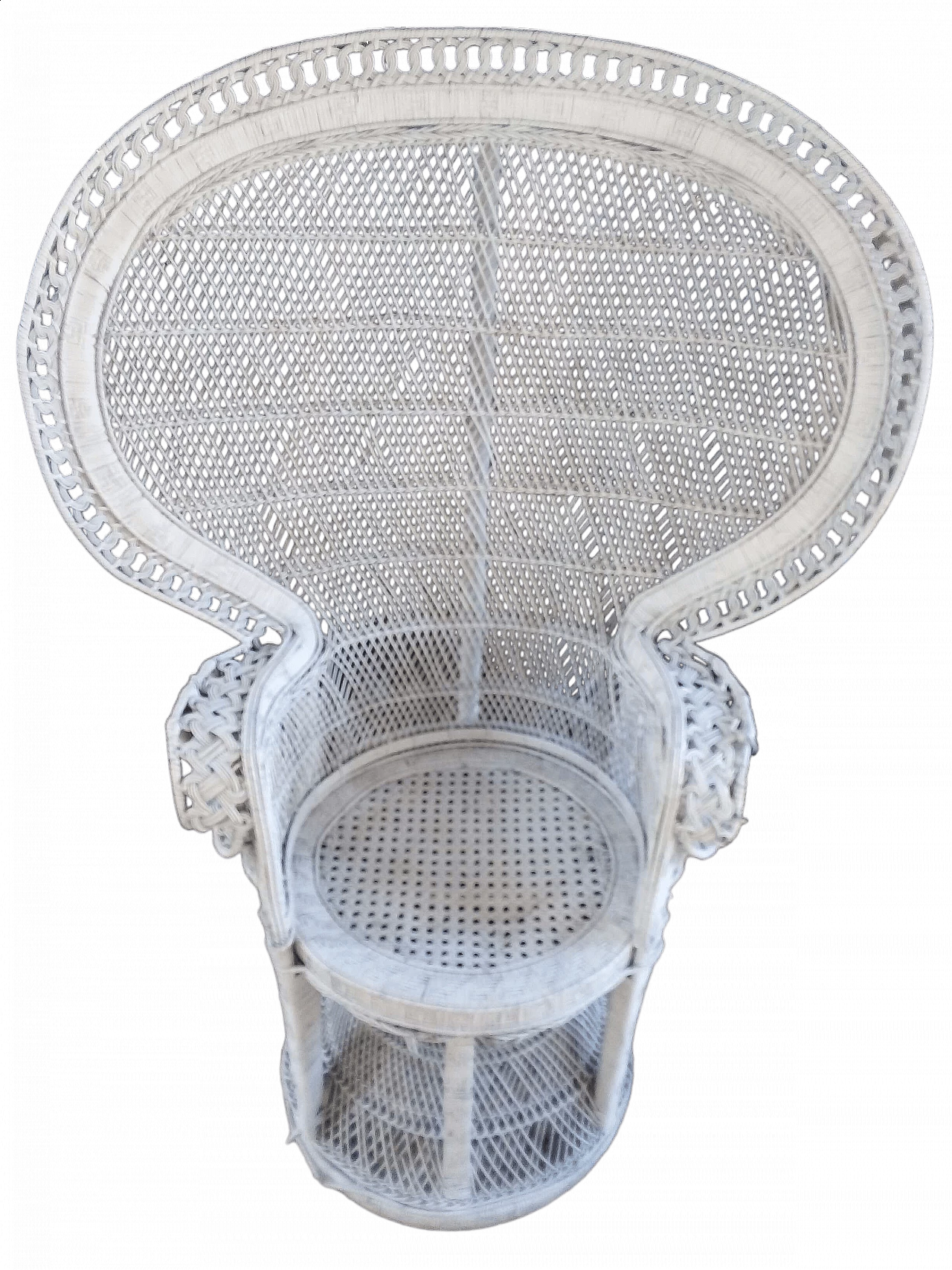 Poltrona in vimini di Emmanuelle Pavone, anni '70 4