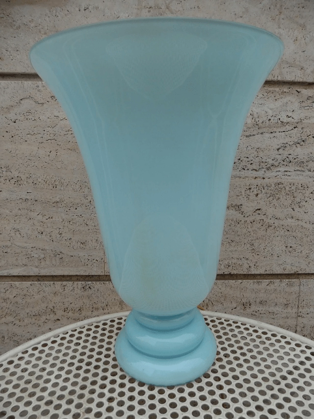Light blue glass table lamp attributed to La Murrina 2