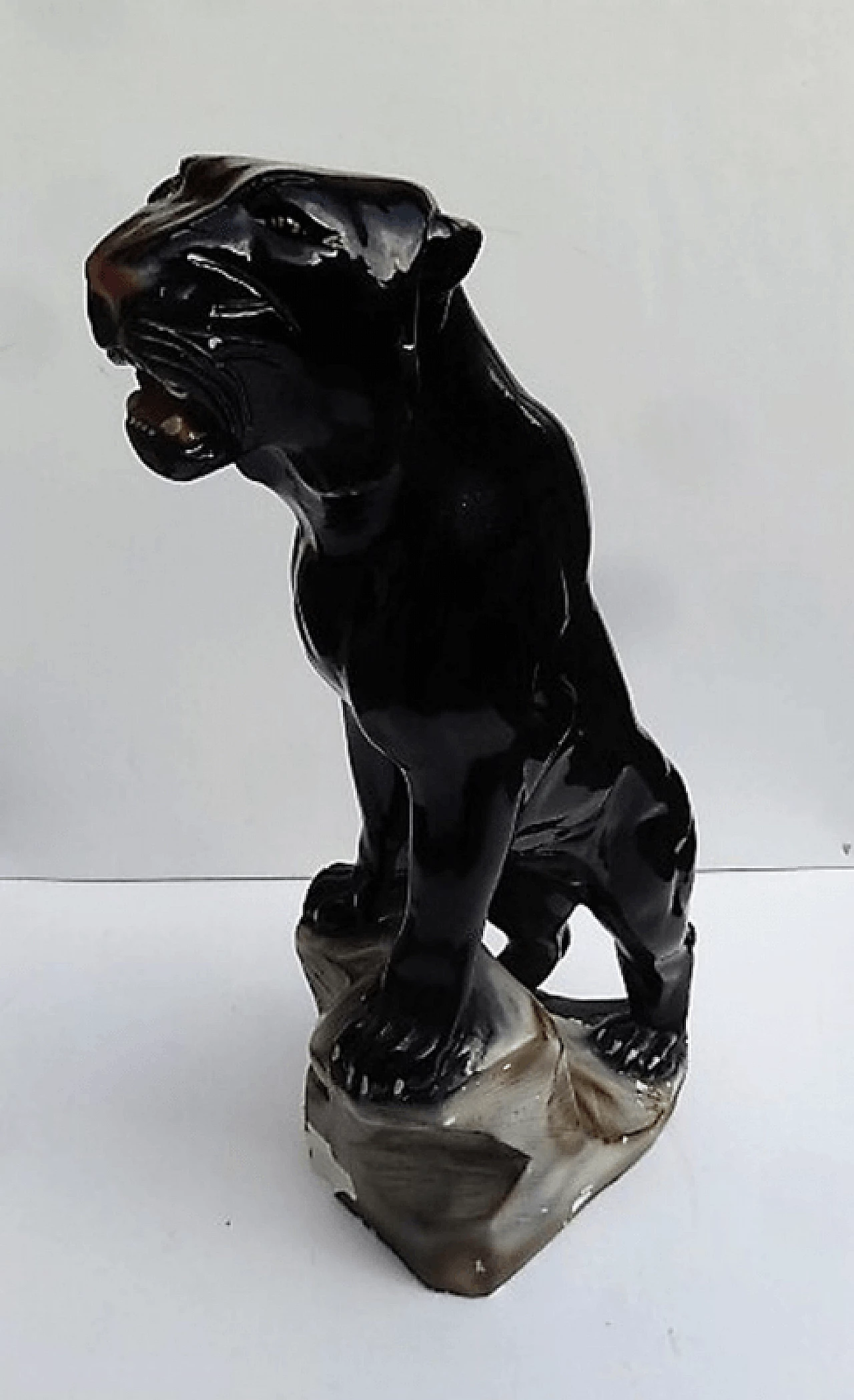 Panther, ceramic sculpture, 1950s 1