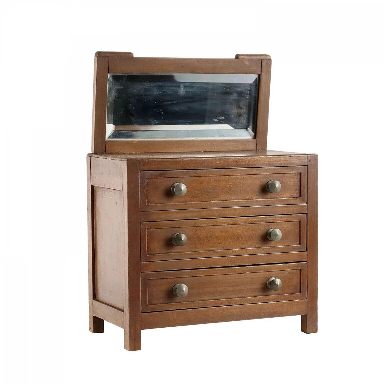 Wood chest of drawers model with mirror, early 20th century 1
