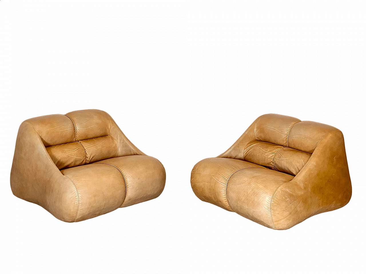 Pair of Ciuingam armchairs by De Pas, D'Urbino and Lomazzi for BBB, 1960s 25