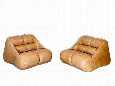 Pair of Ciuingam armchairs by De Pas, D'Urbino and Lomazzi for BBB, 1960s