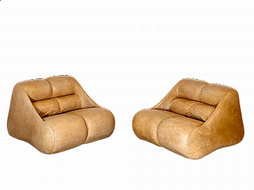 Pair of Ciuingam armchairs by De Pas, D'Urbino and Lomazzi for BBB, 1960s