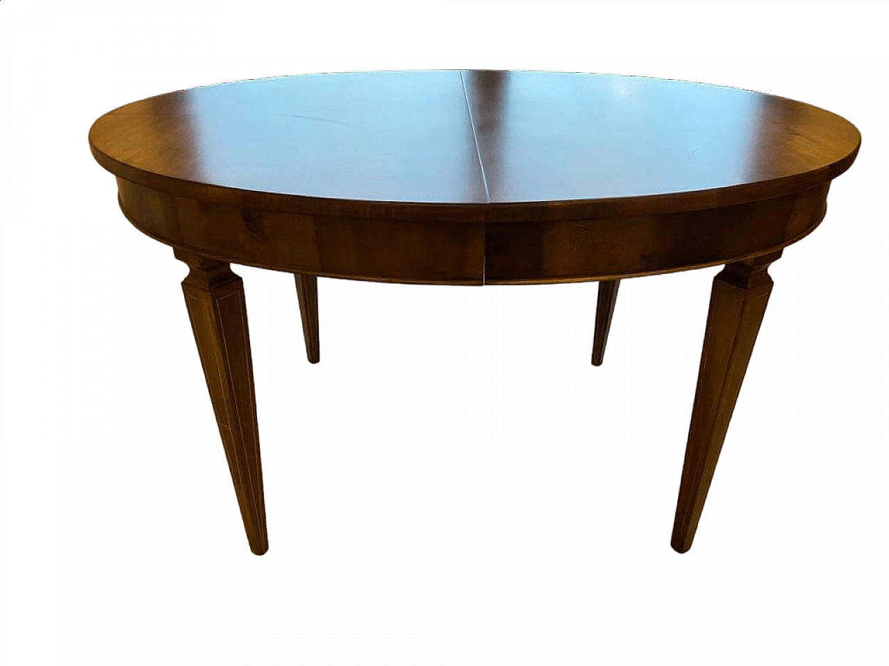 Tavolo ovale allungabile in legno, '800 14