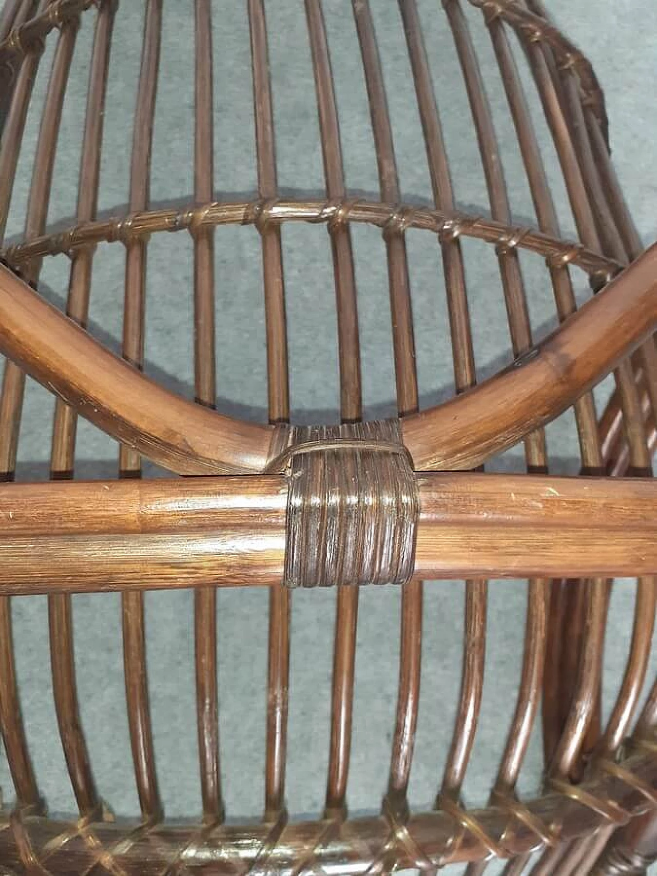 Bamboo armchair, 1960s 3
