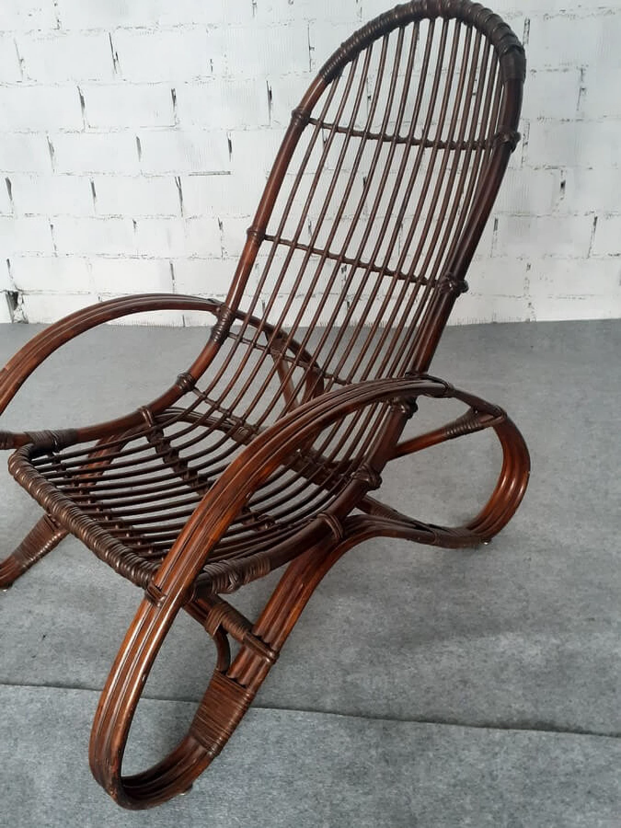 Bamboo armchair, 1960s 9