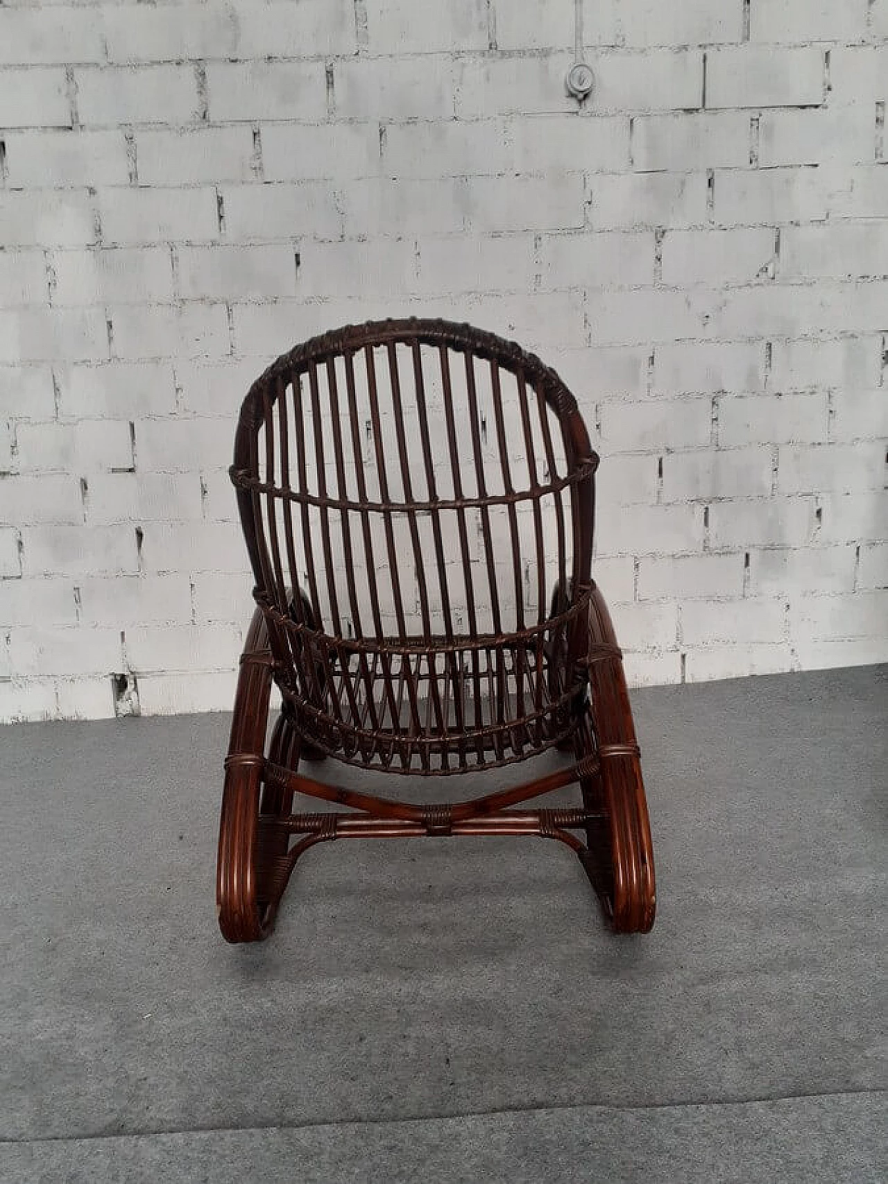 Poltrona in bambù, anni '60 13