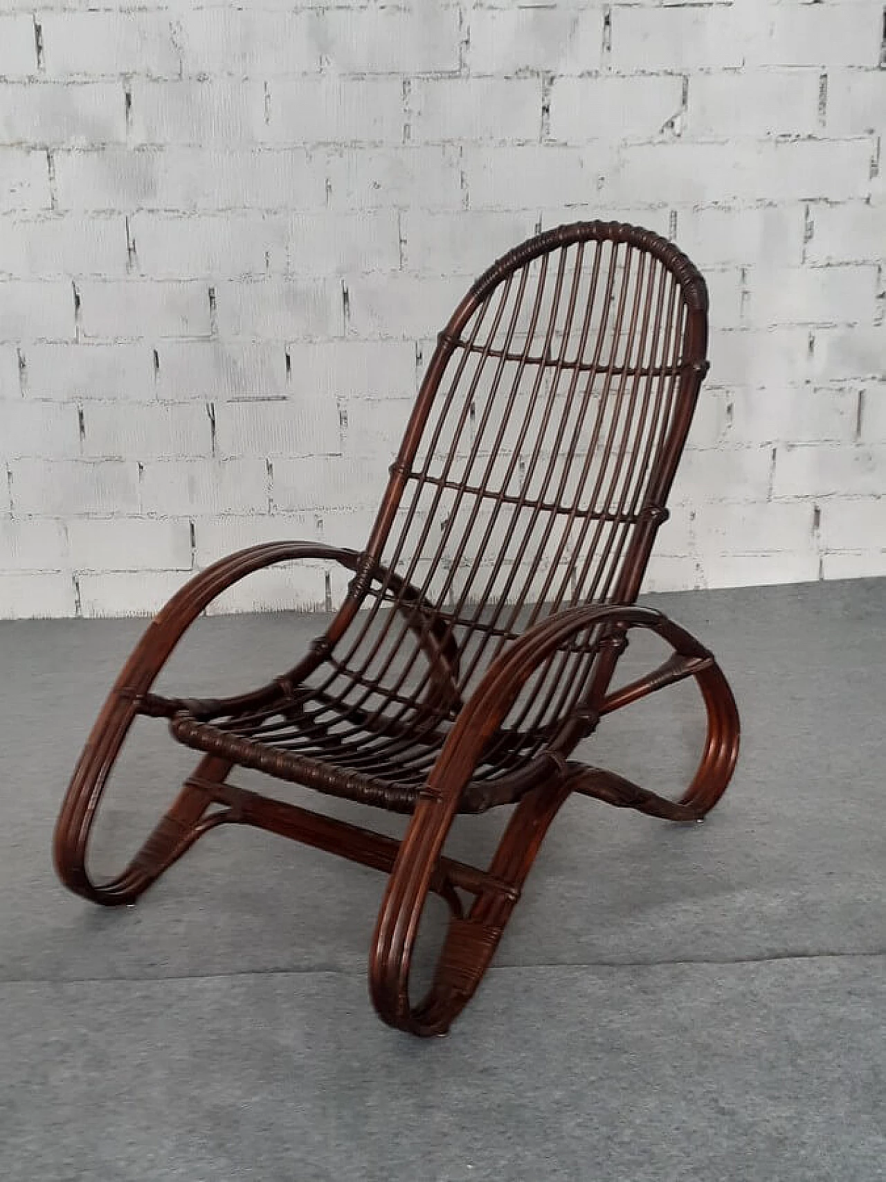 Bamboo armchair, 1960s 14