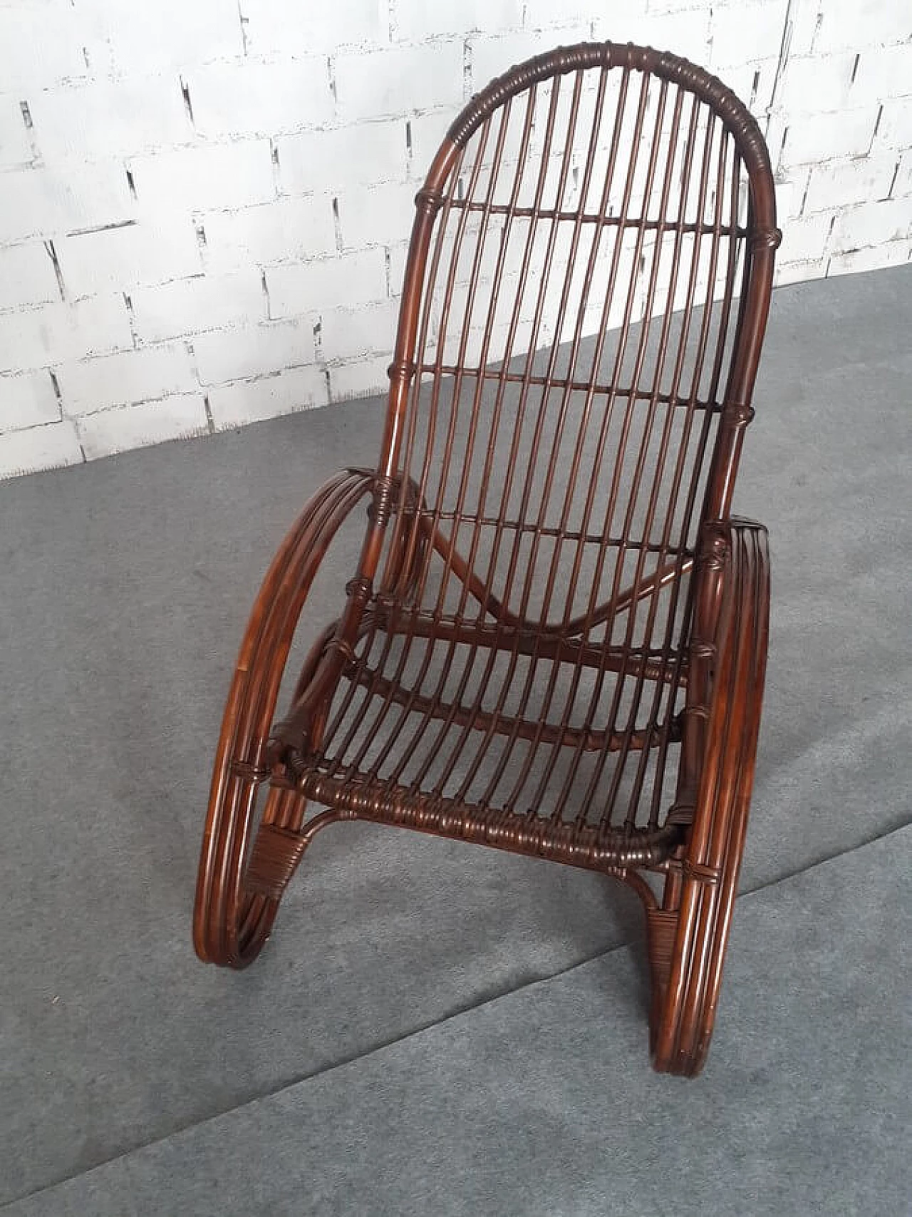 Bamboo armchair, 1960s 15