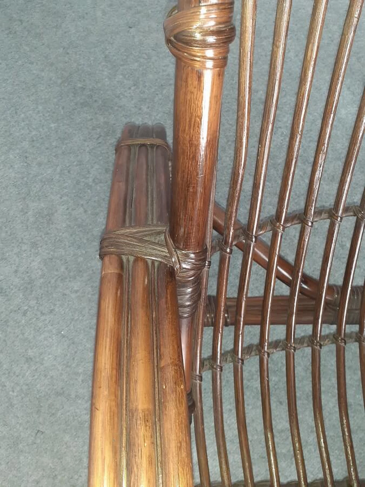 Poltrona in bambù, anni '60 16