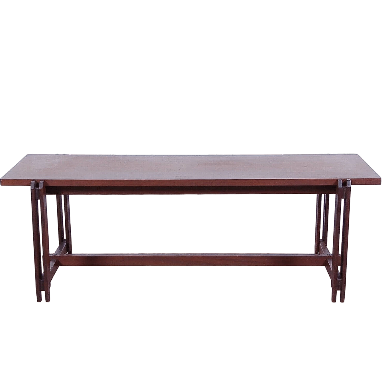 Panca o tavolino in legno nello stile di Ico Parisi, anni '50 11