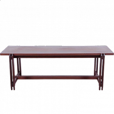 Panca o tavolino in legno nello stile di Ico Parisi, anni '50