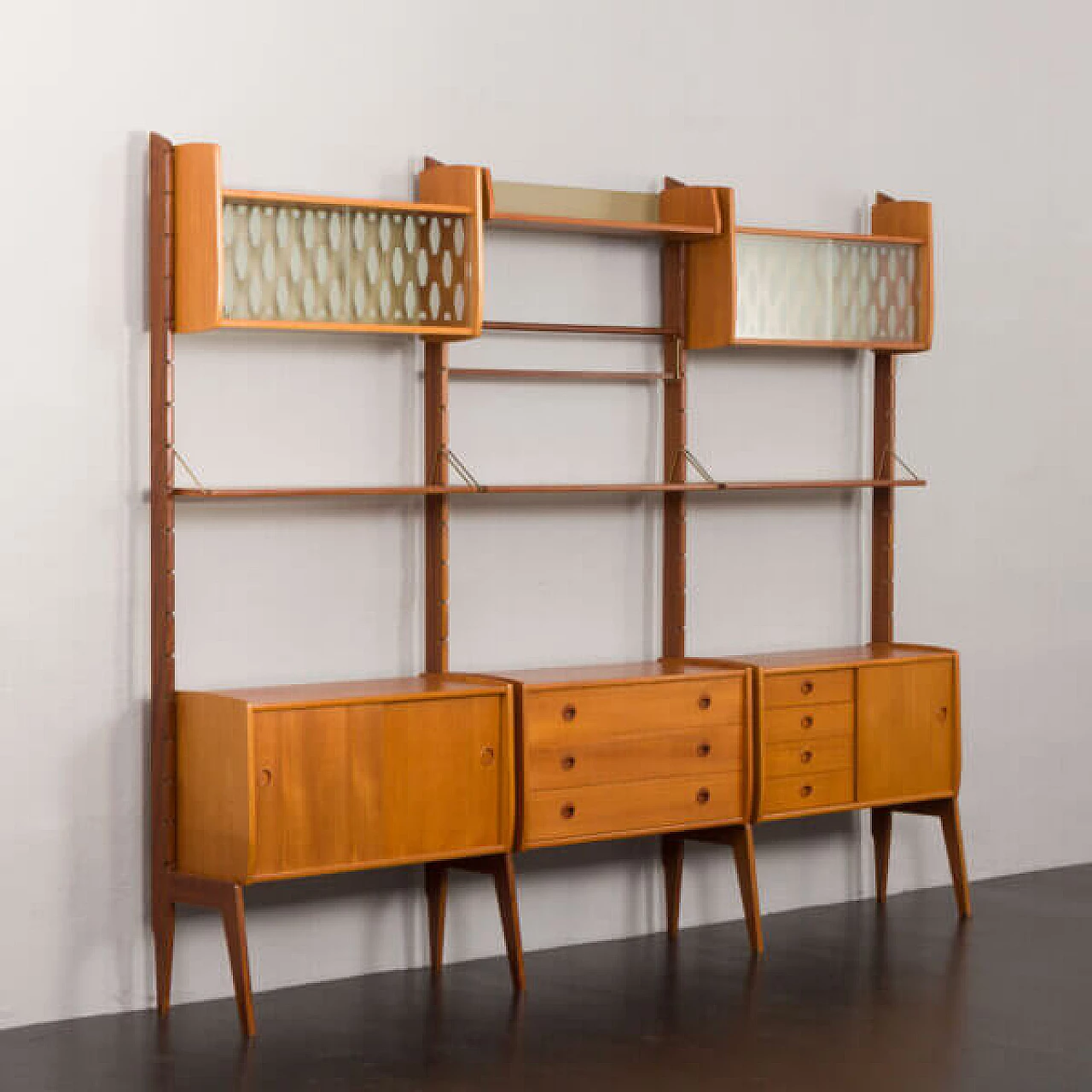 Ergo 3-compartment wall cabinet by John Texmon and Einar Blindheim for Blindheim Mobelfabrikk, 1960s 2