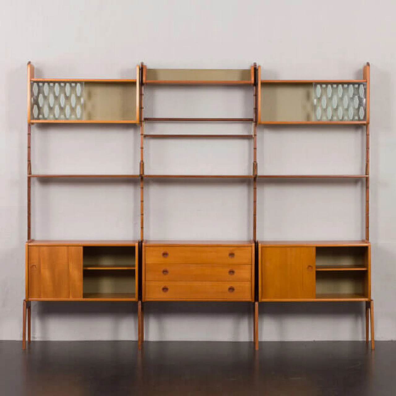 Ergo 3-compartment wall cabinet by John Texmon and Einar Blindheim for Blindheim Mobelfabrikk, 1960s 6
