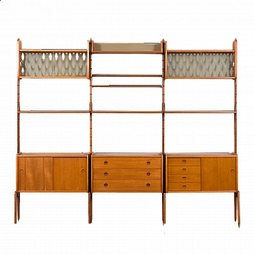 Ergo 3-compartment wall cabinet by John Texmon and Einar Blindheim for Blindheim Mobelfabrikk, 1960s